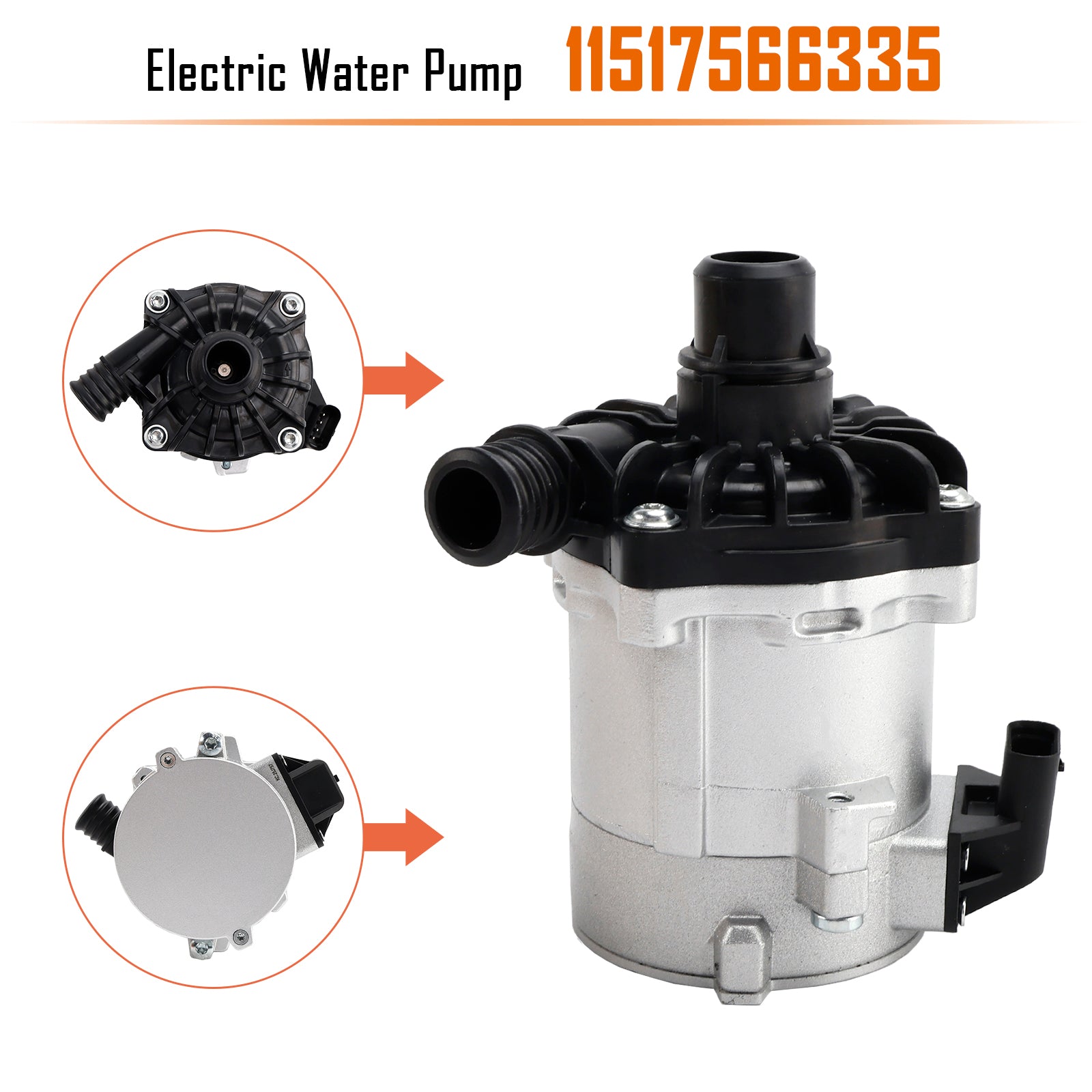 Pompe à eau électrique 11517566335 pour BMW 650i 550i xDrive 750d 760i M50d