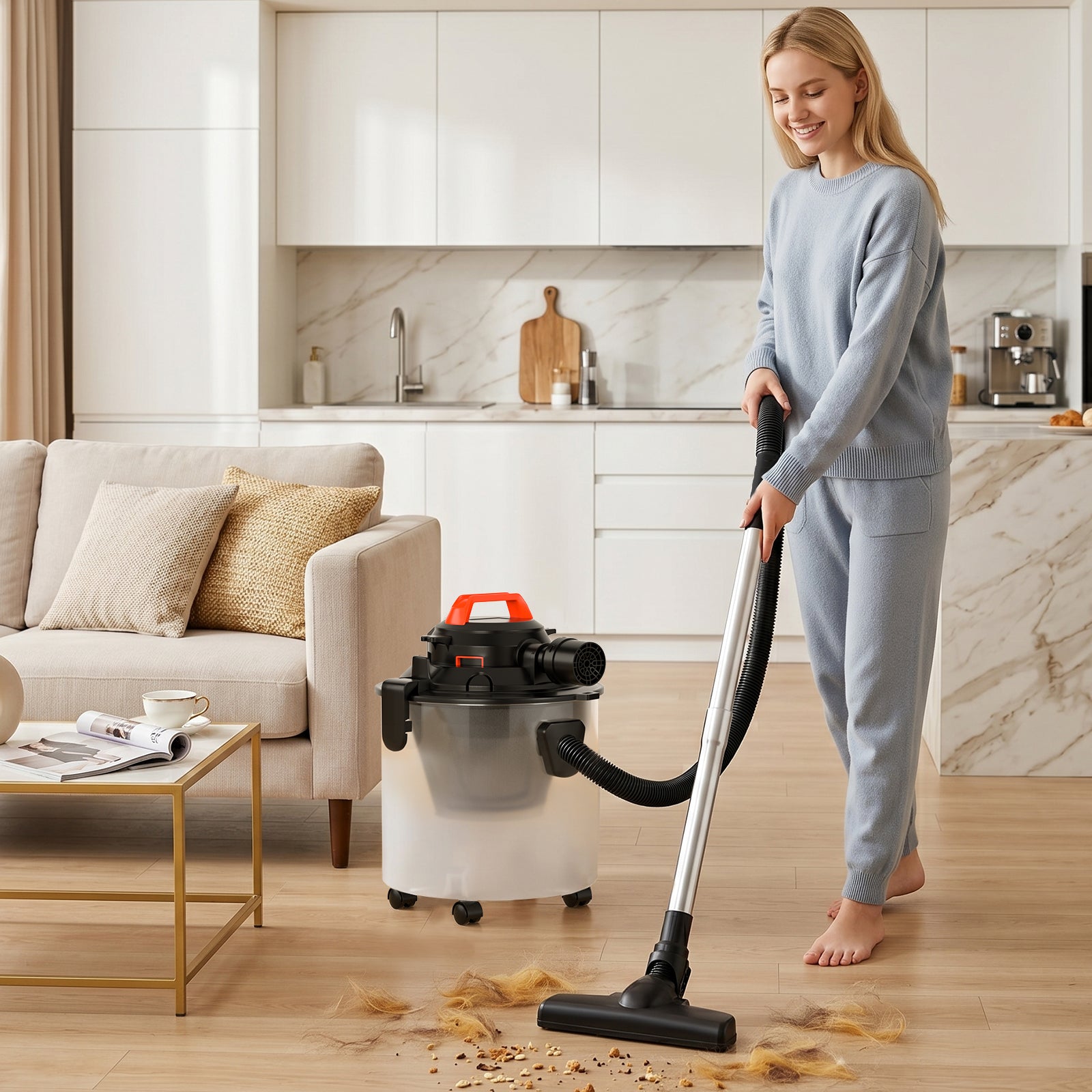 Aspirateur atelier 3-en-1 sec/humide/soufflant 6