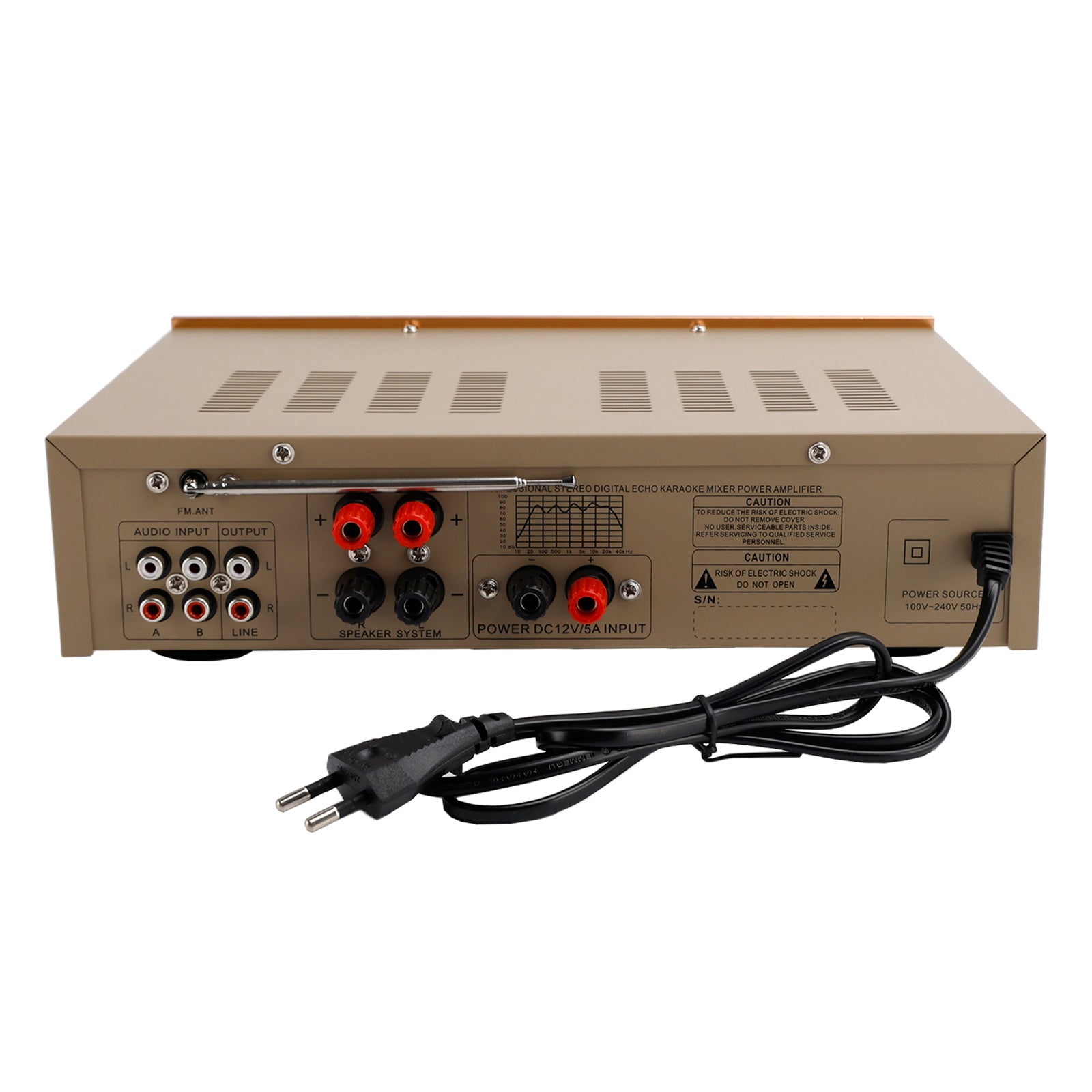 Amplificateur 5 canaux 2500 W HiFi Stéréo AV Surround SD FM Home Cinéma
