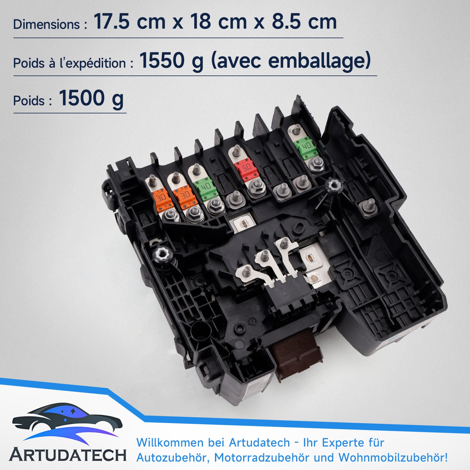 Modulo tensione scatola fusibili per Peugeot 5008 II 1.2, 1.6, 1.6 THP, 1.6 PureTech, 1.6 BlueHDi, 1.5 BlueHDi, 2.0 BlueHDi 2016+ Riferimento 9675350380 9675350286 Generico