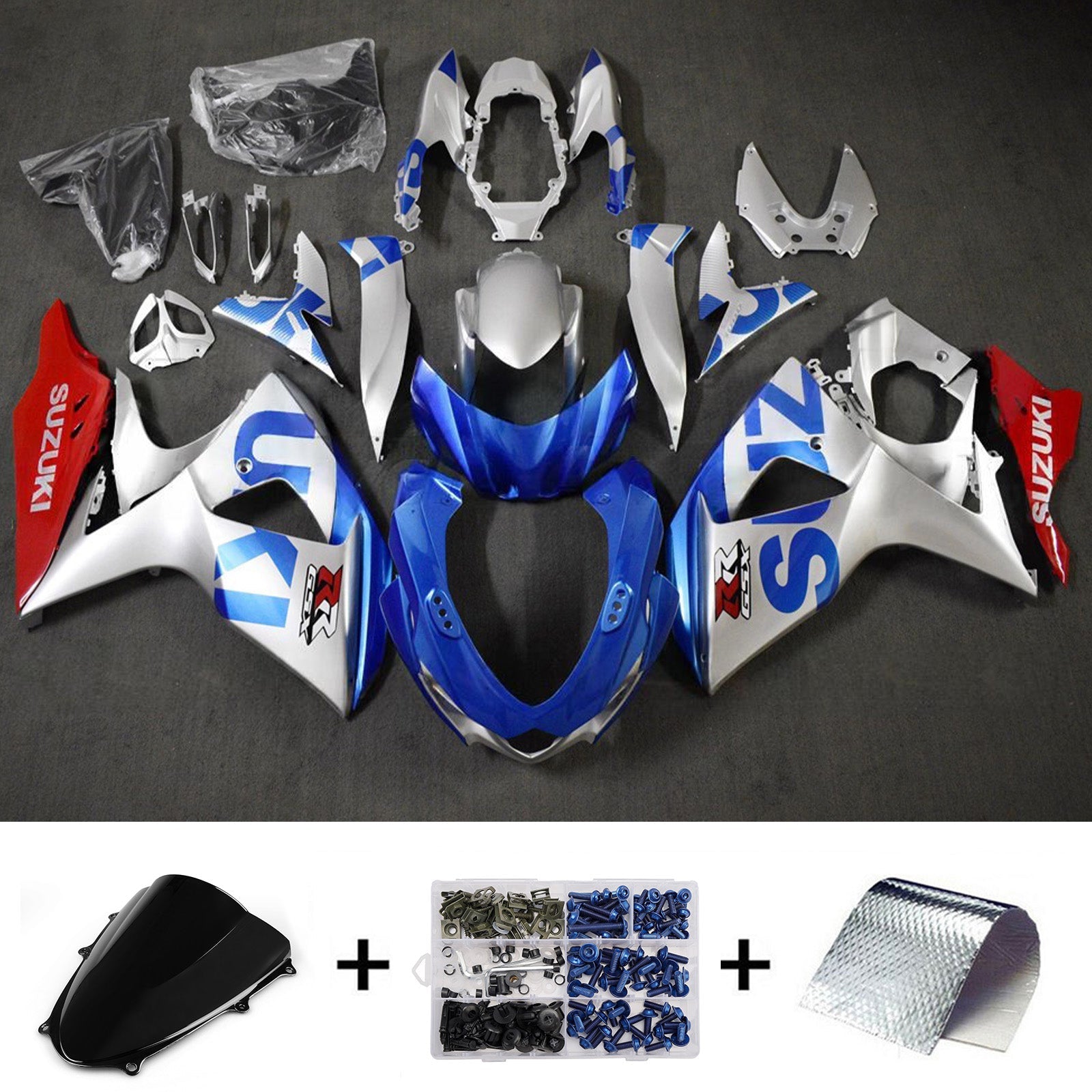 Kit de carénage injecté en plastique ABS pour Suzuki GSXR1000 2009-2016 K9