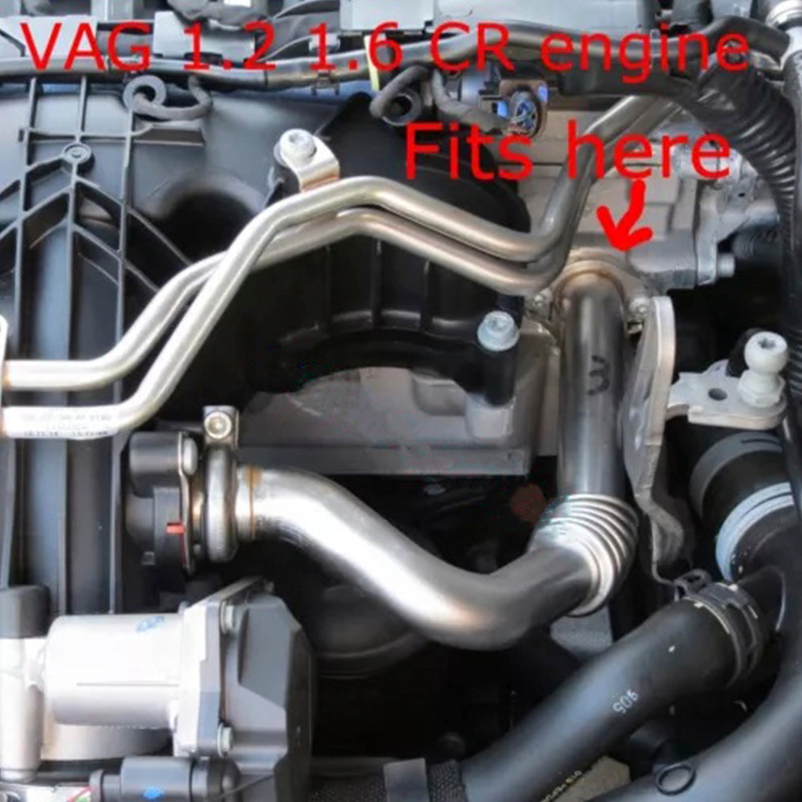 Placa de bloqueo de válvula EGR para el asiento VW Skoda 1.2L 1.6L TDI para Audi Common Rail S/S