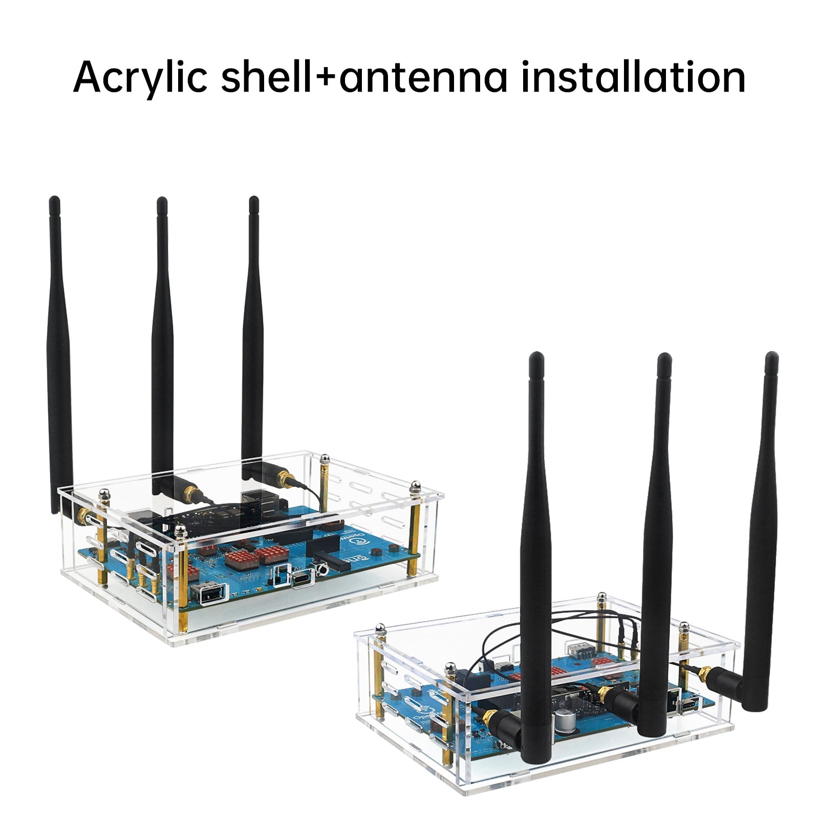 Transparante acryl beschermende schaal voor externe antenne bananapi openwrtone