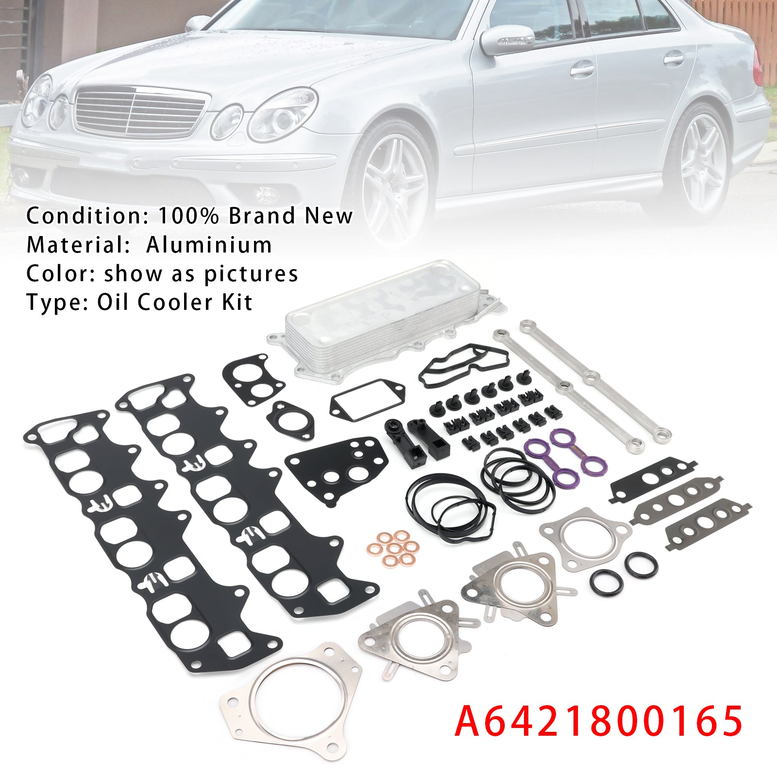 Oil Cooler Connecting Rods Gasket Pour Mercedes OM642 V6 E-Class W211