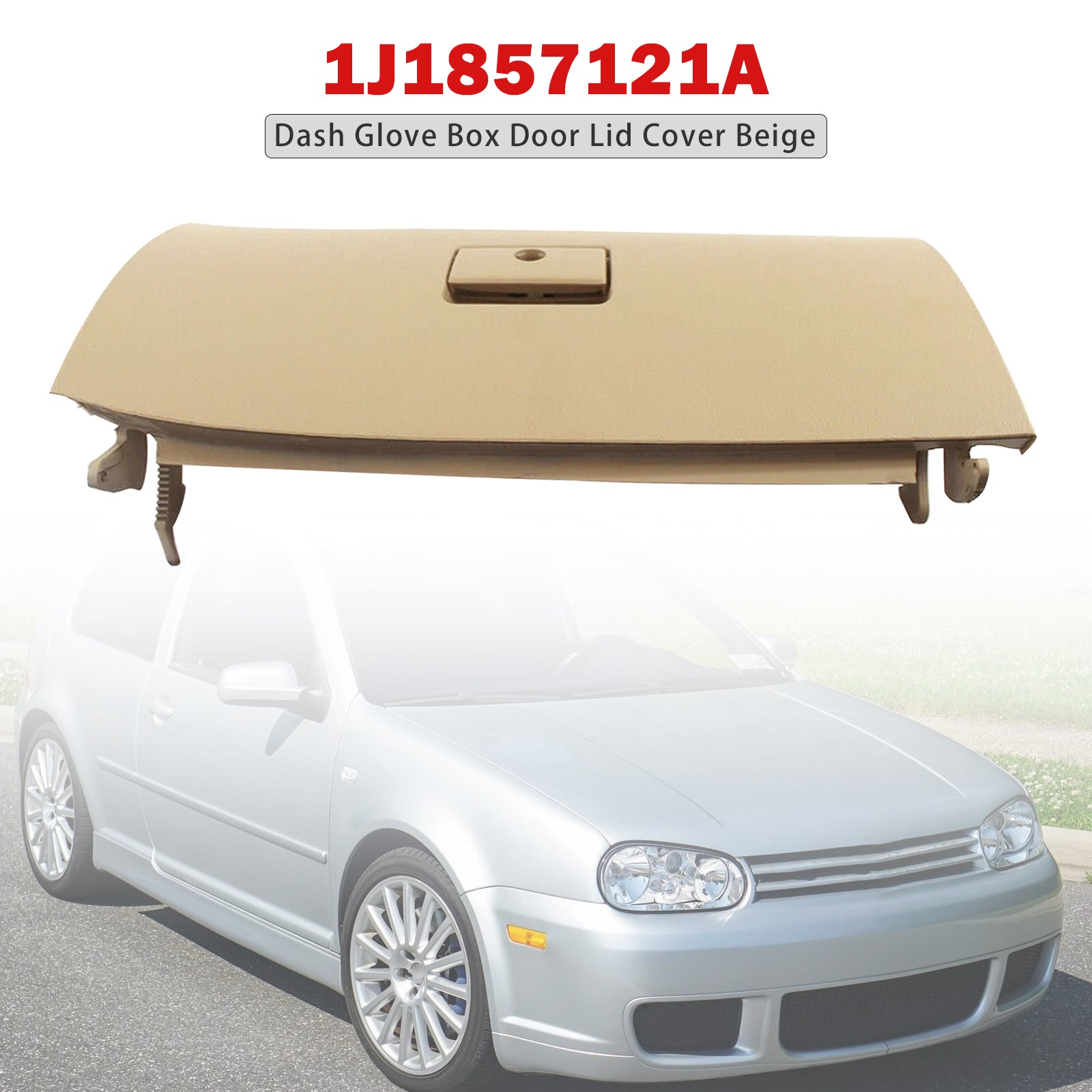 Copertura beige per porta del vano portaoggetti 1J1857121A per VW Golf fine 2002-2005