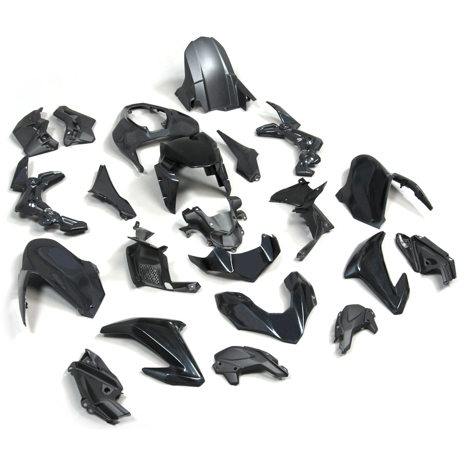 Amotopart Adatto per Kawasaki Z900 2017-2019 Carrozzeria Carenatura ABS Stampaggio ad Iniezione Non Verniciare Generico