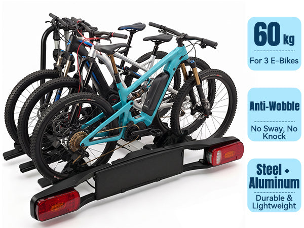 Support à vélos pour 3 vélos électriques