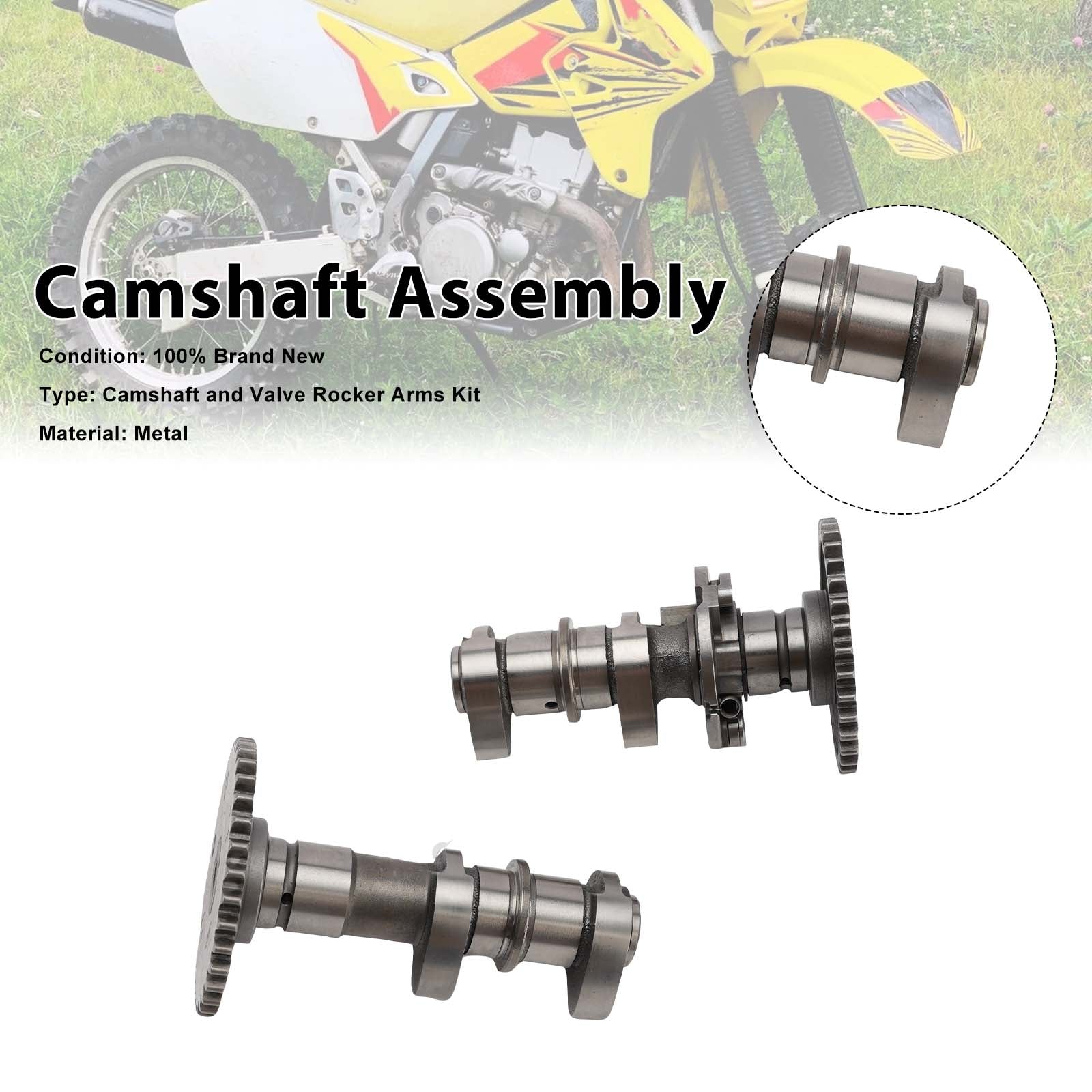 Arbres à cames d'admission et d'échappement Caltric pour Suzuki DR-Z400E DRZ400 S SM 00-24