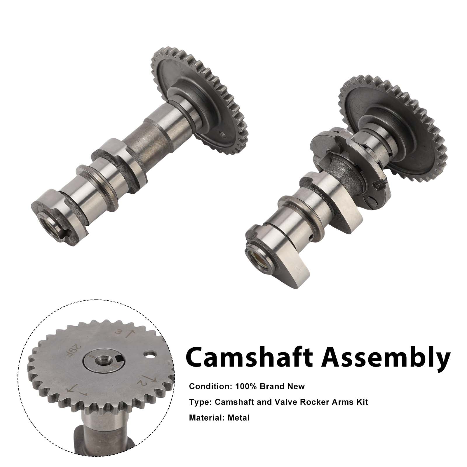Arbres à cames d'admission et d'échappement Caltric pour Suzuki DR-Z400E DRZ400 S SM 00-24