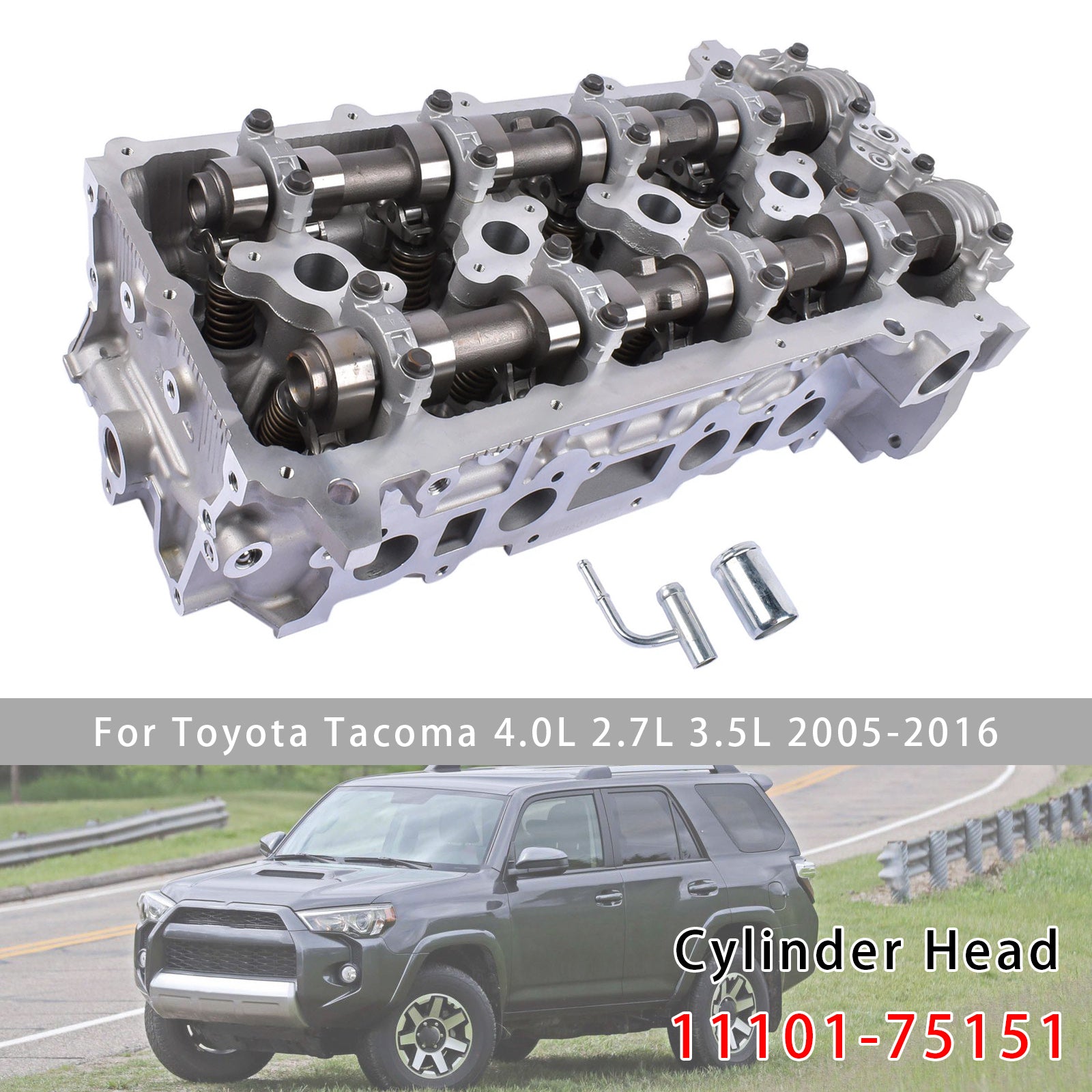Culasse Complète 2.7L DOHC 2TRFE Pour Toyota Tacoma 4Runner 2005-2022 2TR