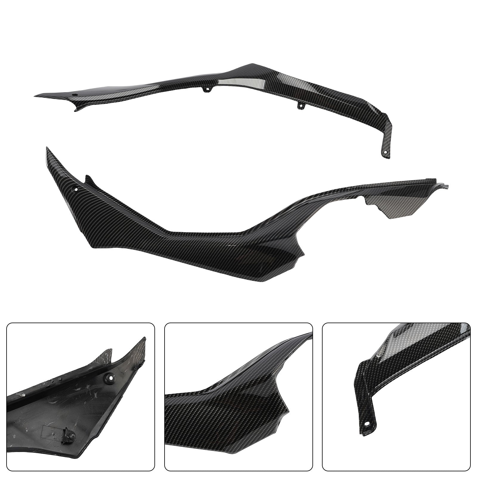 Carénages de protection latéraux de selle pour Kawasaki Versys 1000 2019-2024 Carbon