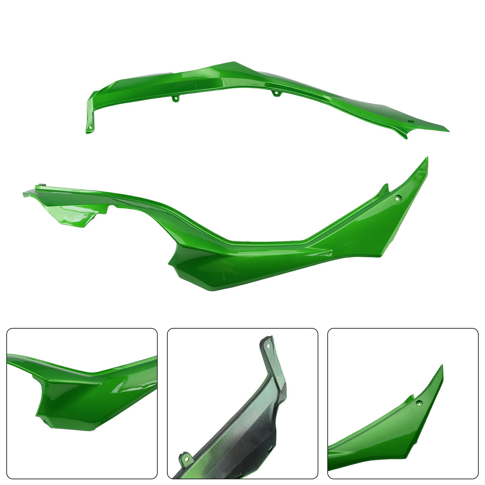 Carénages de protection latéraux de selle pour Kawasaki Versys 1000 2019-2024 Green