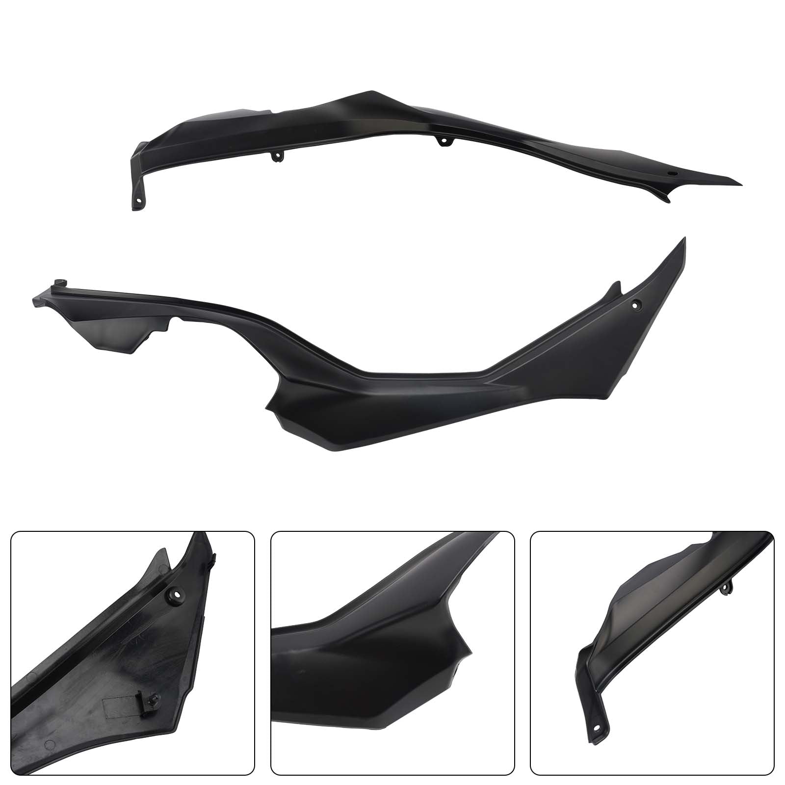 Carénages de protection latéraux de selle pour Kawasaki Versys 1000 2019-2024 Matte Black