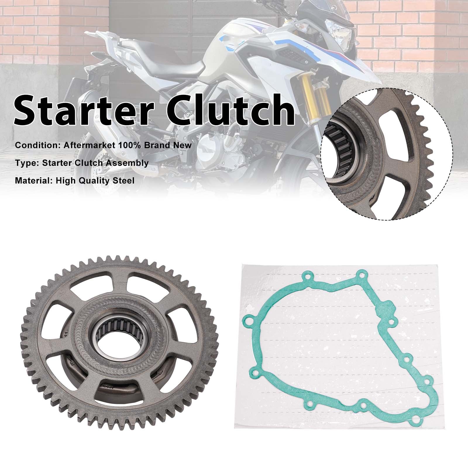 Joint unidirectionnel d'embrayage de démarreur compatible avec BMW G310GS G310R 2016-2020