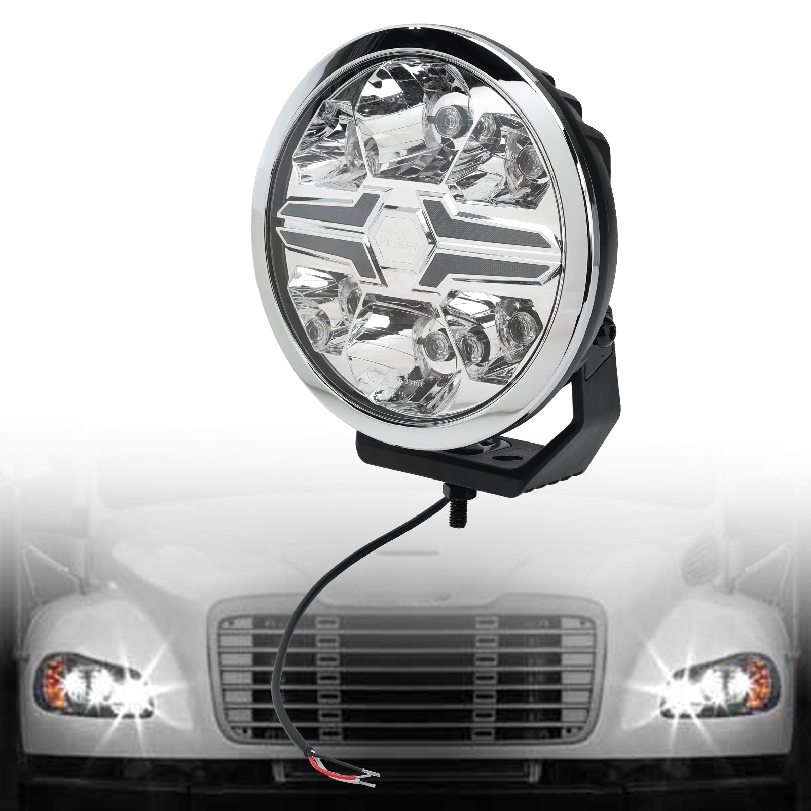 Lampe Auxiliaire Ronde ValueFit 9" Ref.25 12/24V 17W 1700LM 6000K Pour HELLA
