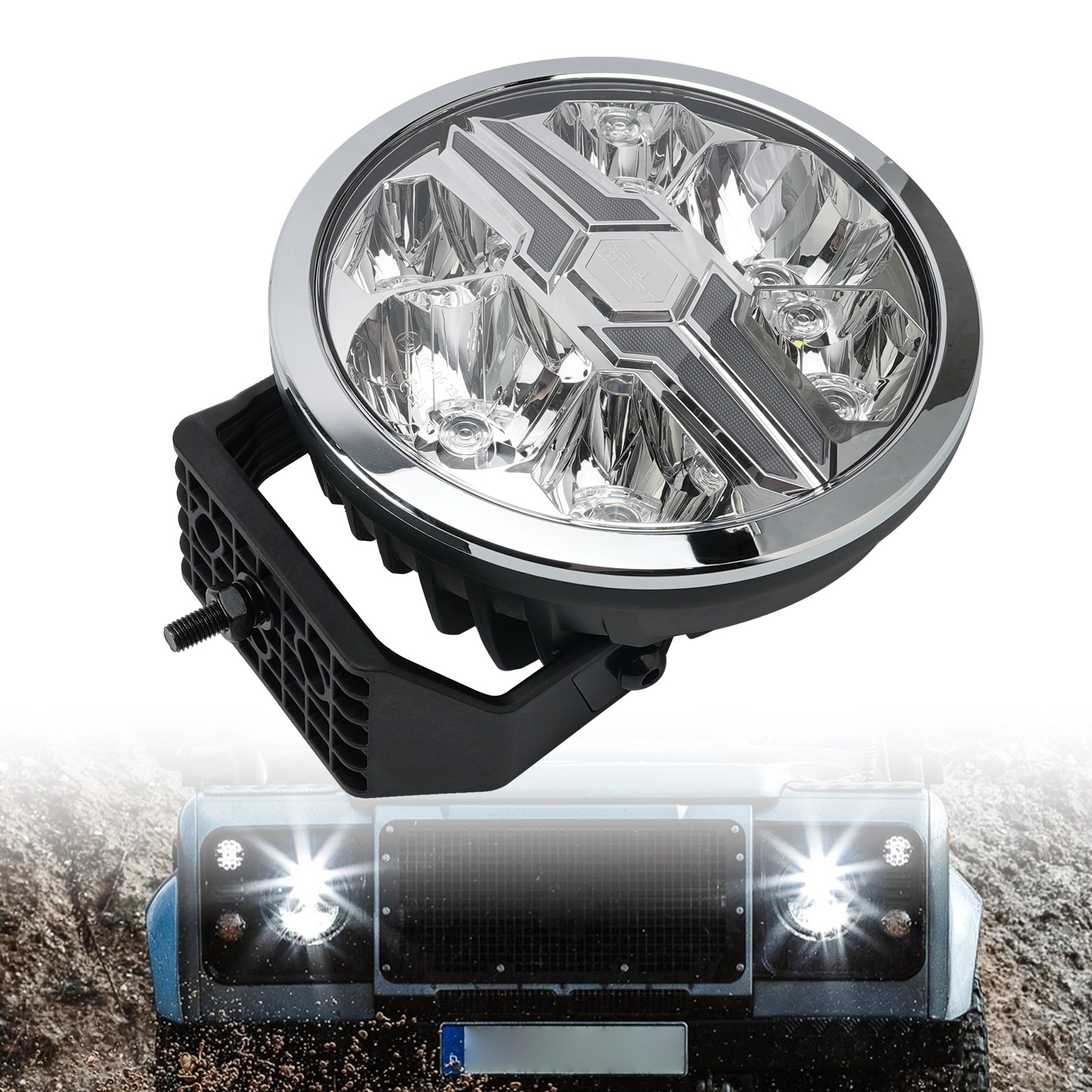 Lampe Auxiliaire Ronde ValueFit 9" Ref.50 12/24V 18W 1550LM 6000K Pour HELLA