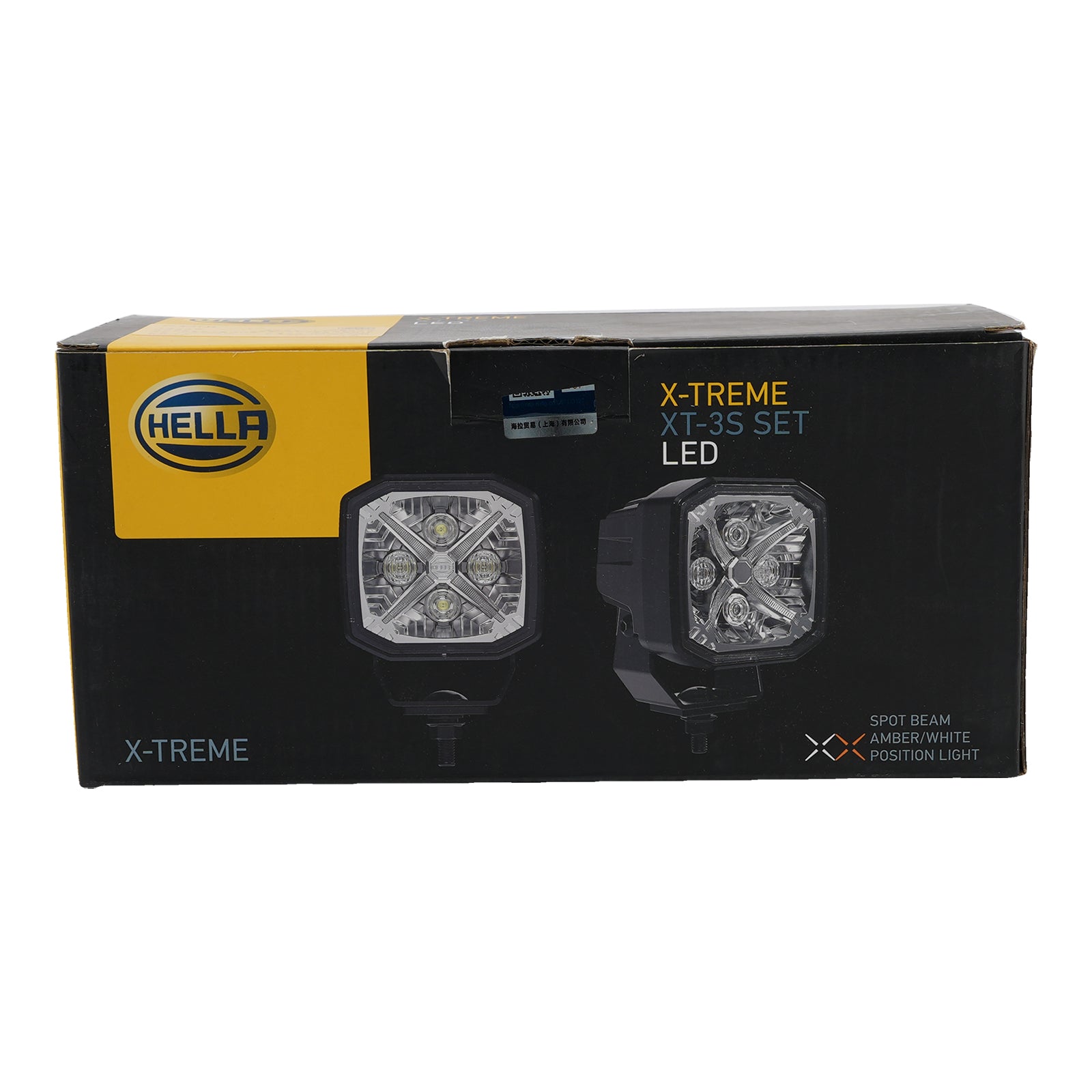 Lampe Auxiliaire Spot Carrée ValueFit 3.6" 12/24V 60W 5700LM 5700K Pour HELLA