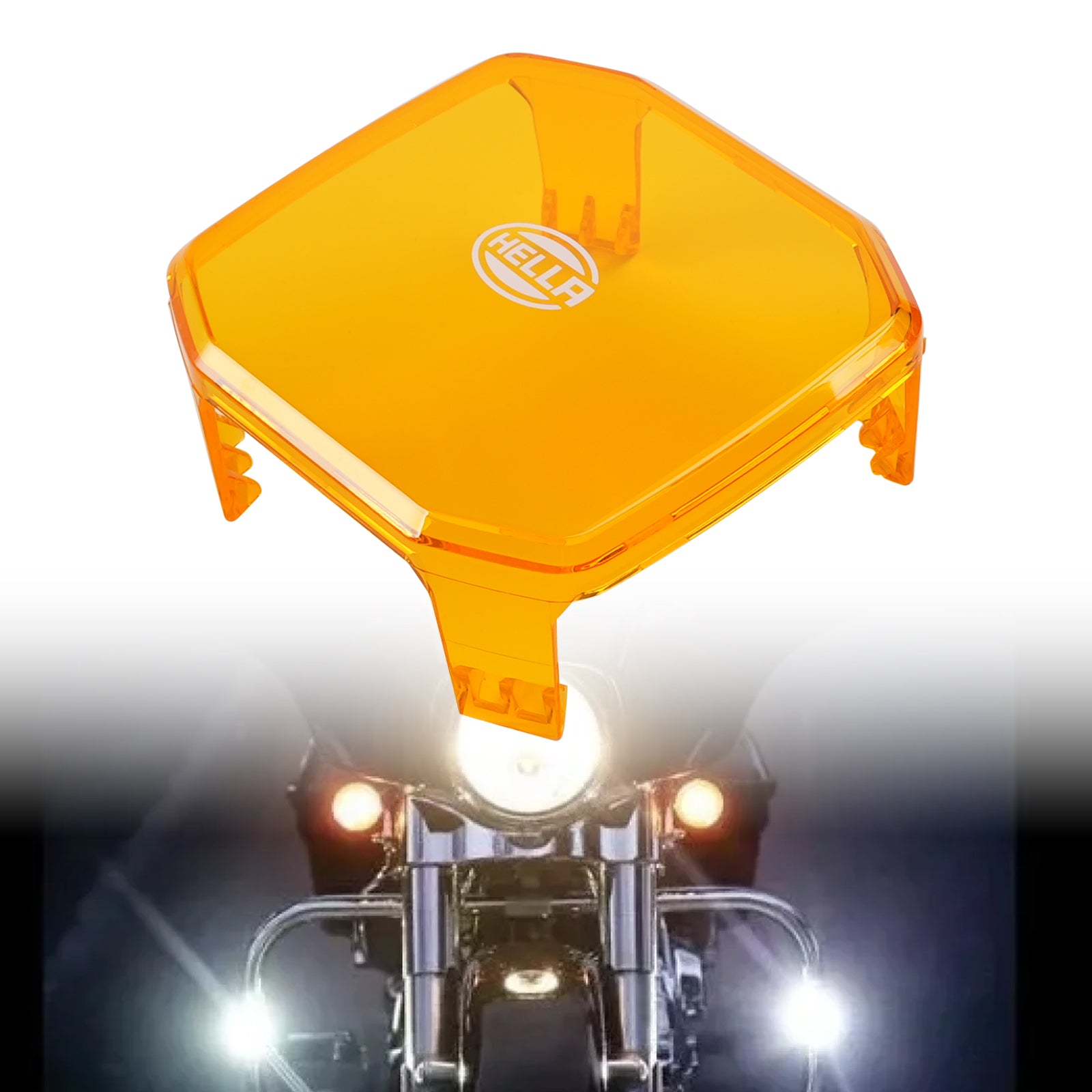 Housse protection extérieure lampe ambrée carrée ValueFit 3.6" Pour HELLA