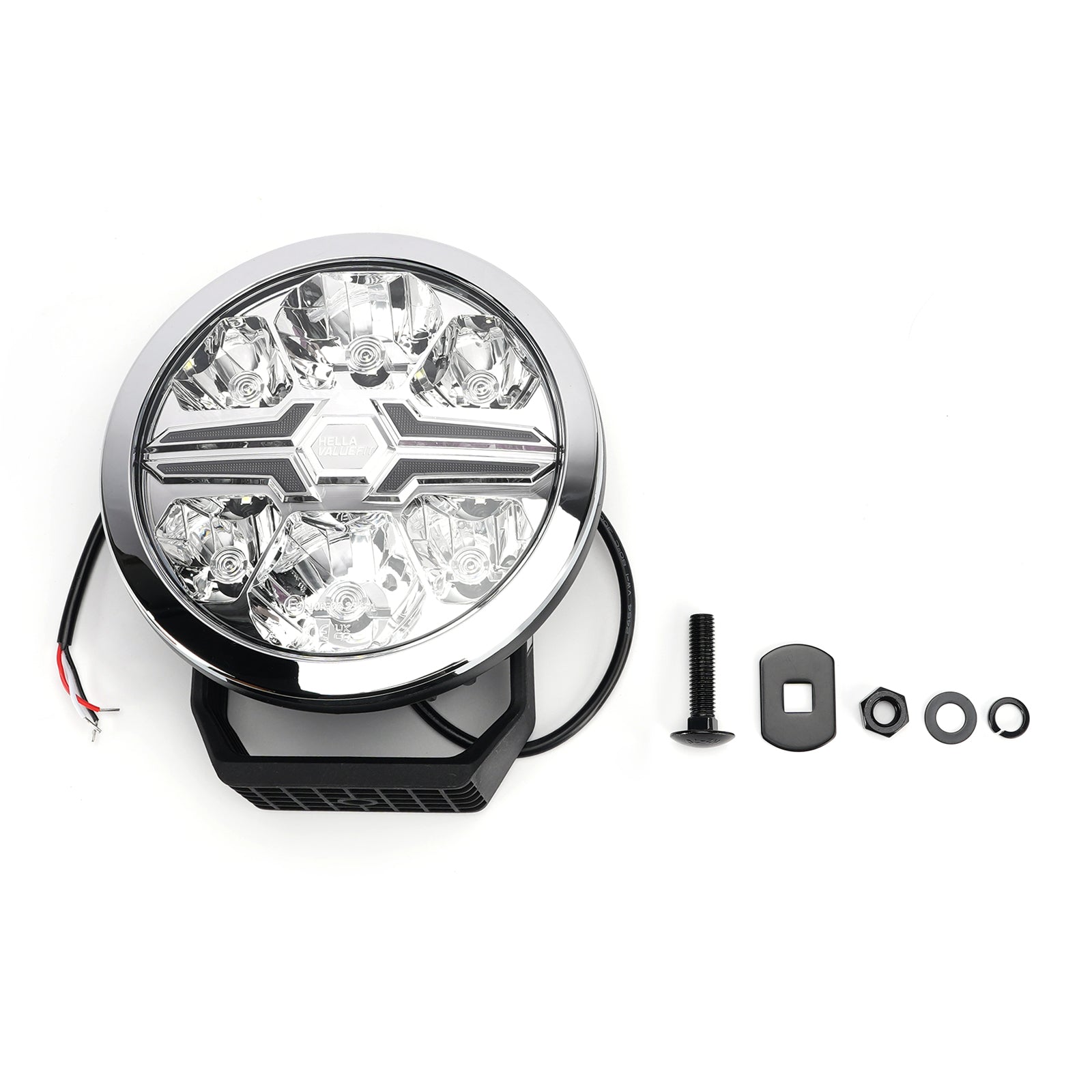 Lampe Auxiliaire Ronde ValueFit 7" Ref.25 12/24V 22W 1670LM 6000K Pour HELLA