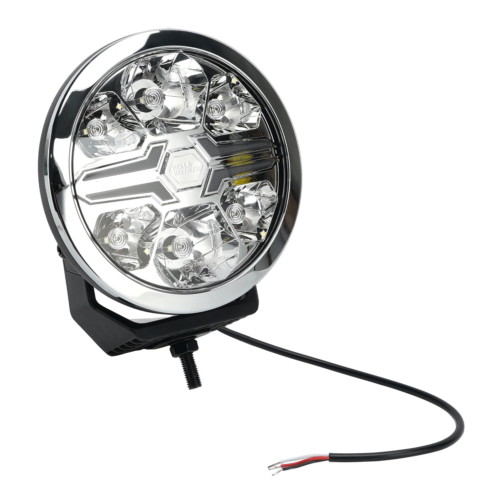Lampe Auxiliaire Ronde ValueFit 7" Ref.50 12/24V 36W 1800LM 6000K Pour HELLA