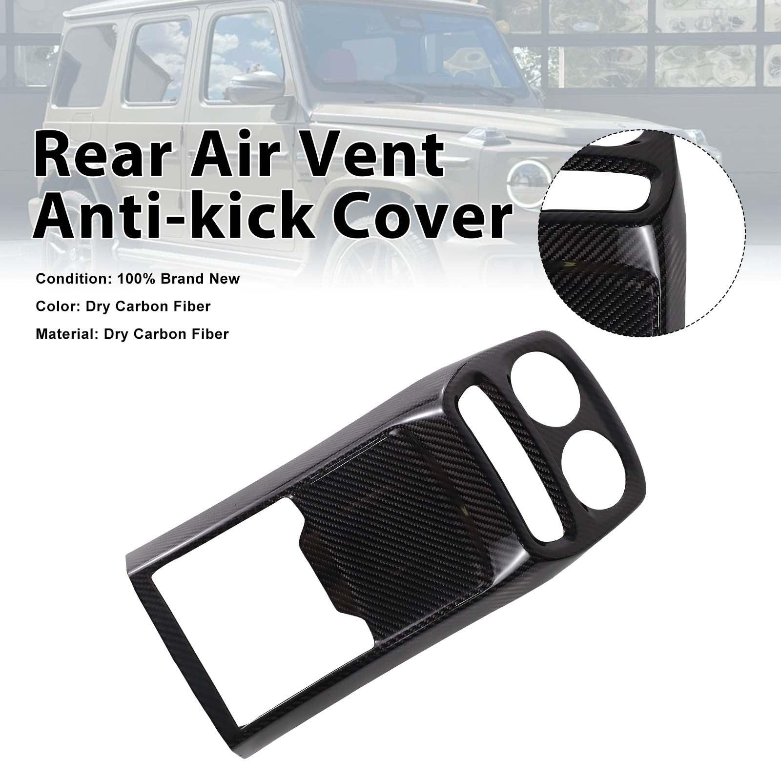 Dry Carbon Fiber Rear Air Vent Anti-kick Cover Pour G class W464 W463A 2019+