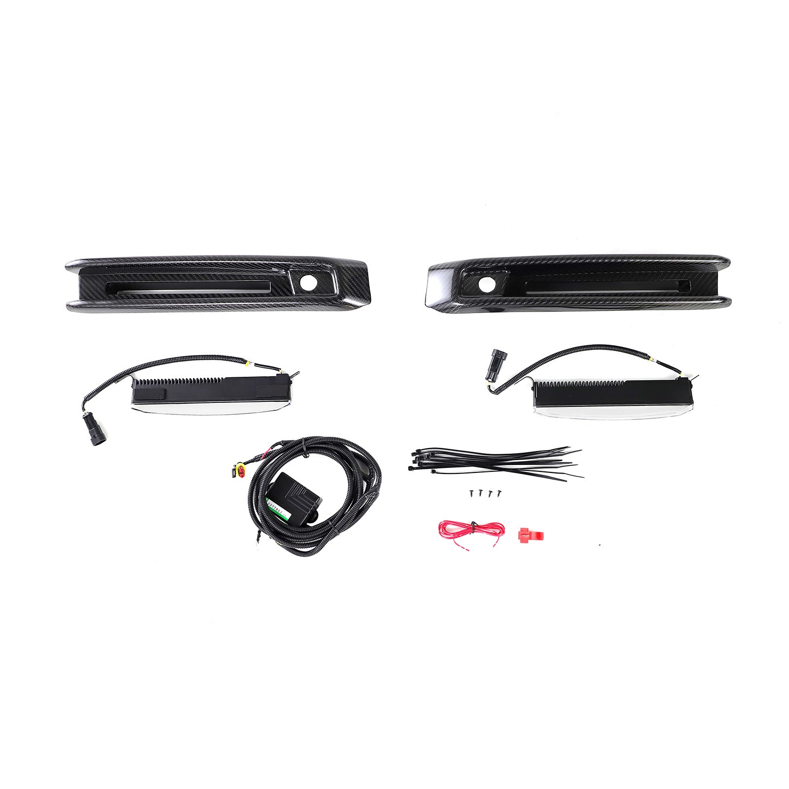 Carbon Fiber Front Bumper Fog Lights Frame Pour Mercedes G-Class W464 G63 2019+