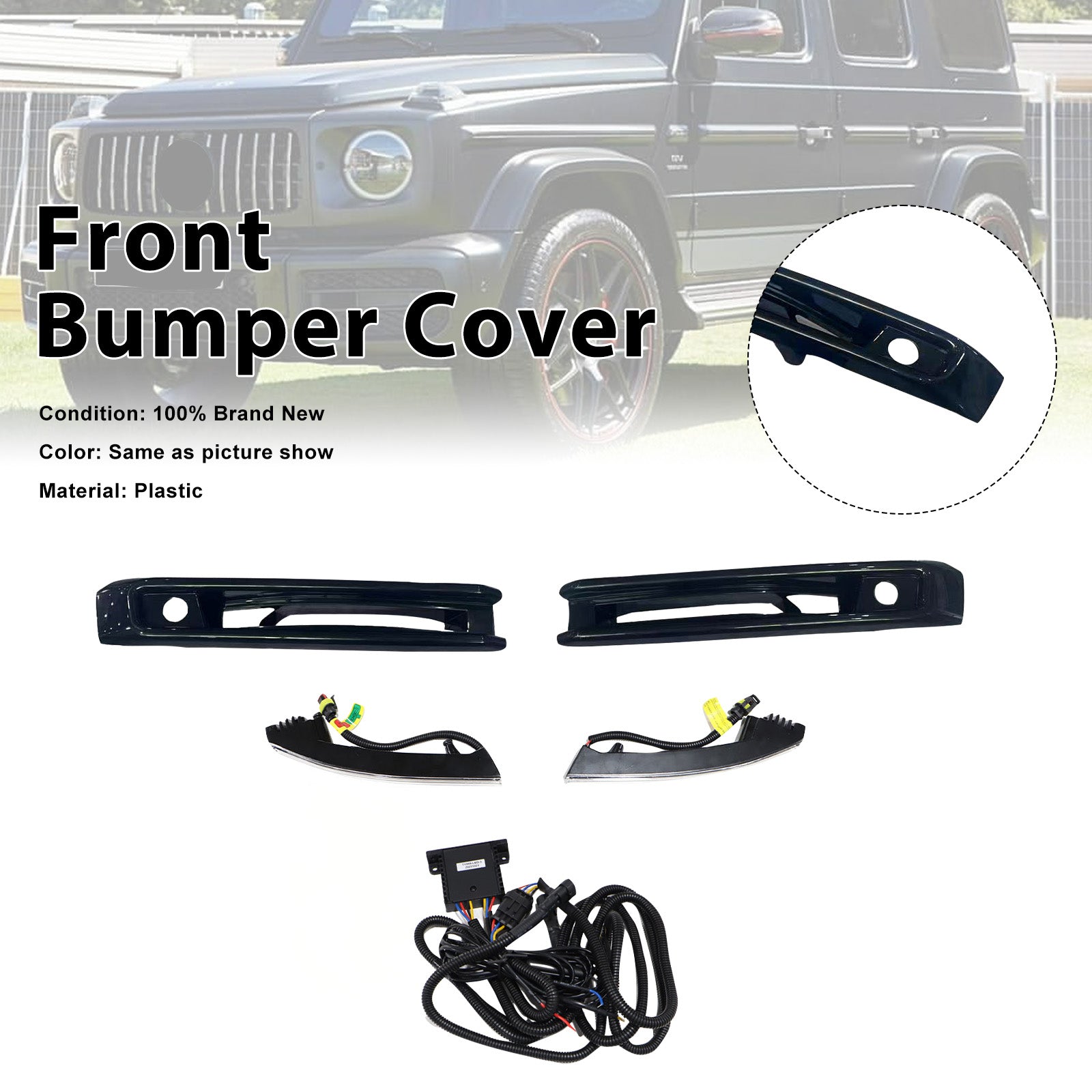 Front Bumper Fog Lights Frame Pour Mercedes G-Class W464 W463A G63 2019+