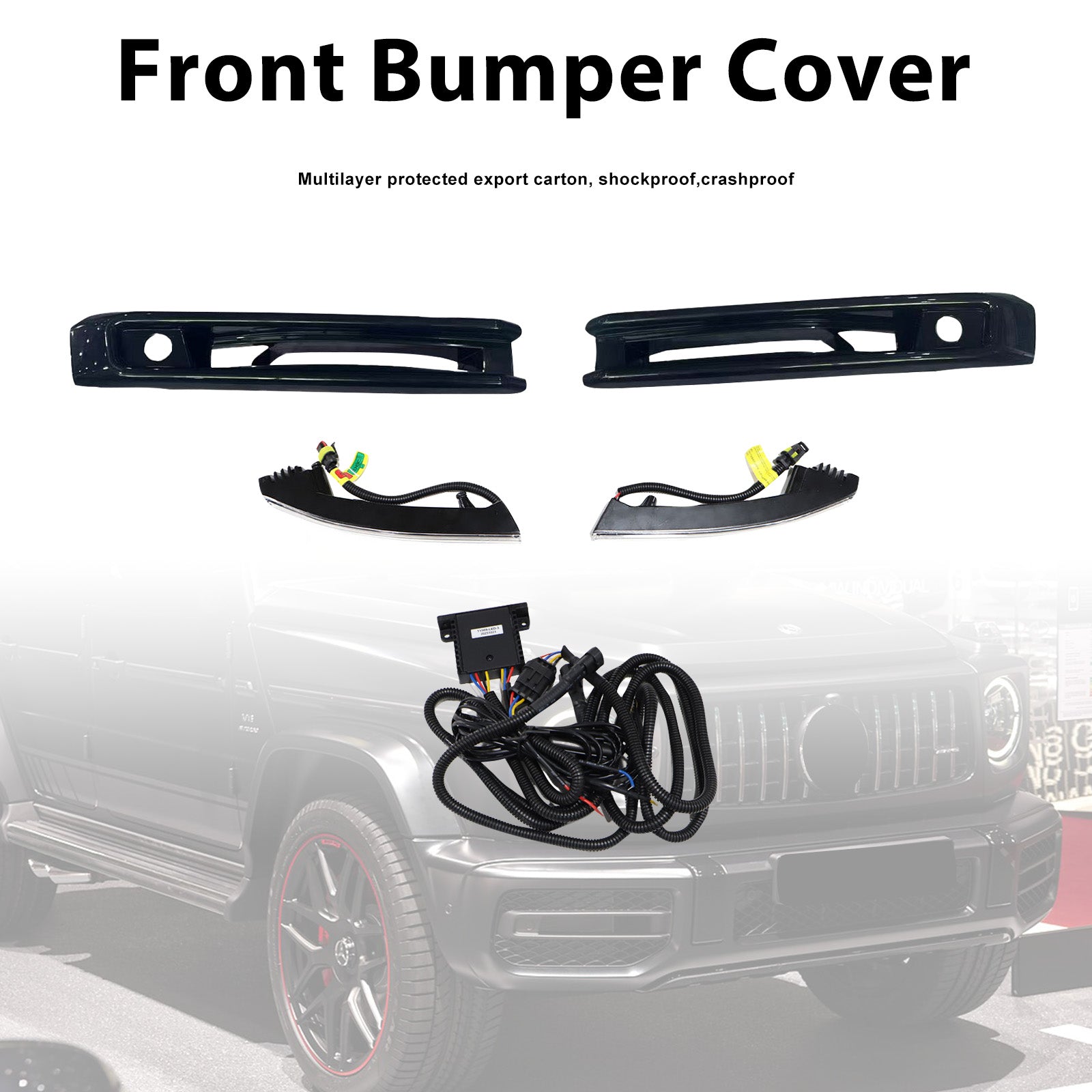 Front Bumper Fog Lights Frame Pour Mercedes G-Class W464 W463A G63 2019+