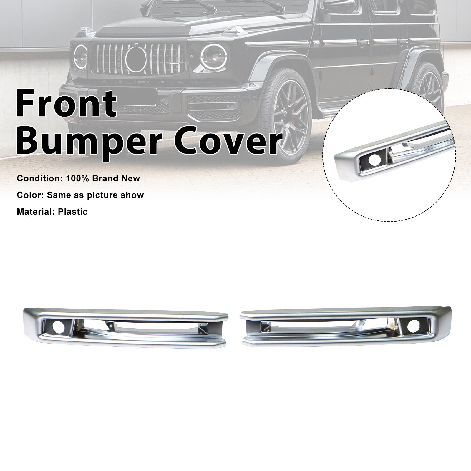 Front Bumper Fog Lights Frame Pour Mercedes G-Class W464 W463A G63 2019-23