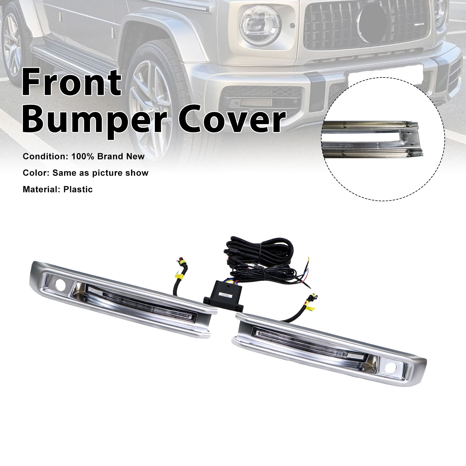 Front Bumper Fog Lights Frame Pour Mercedes G-Class W464 W463A G63 2019-23