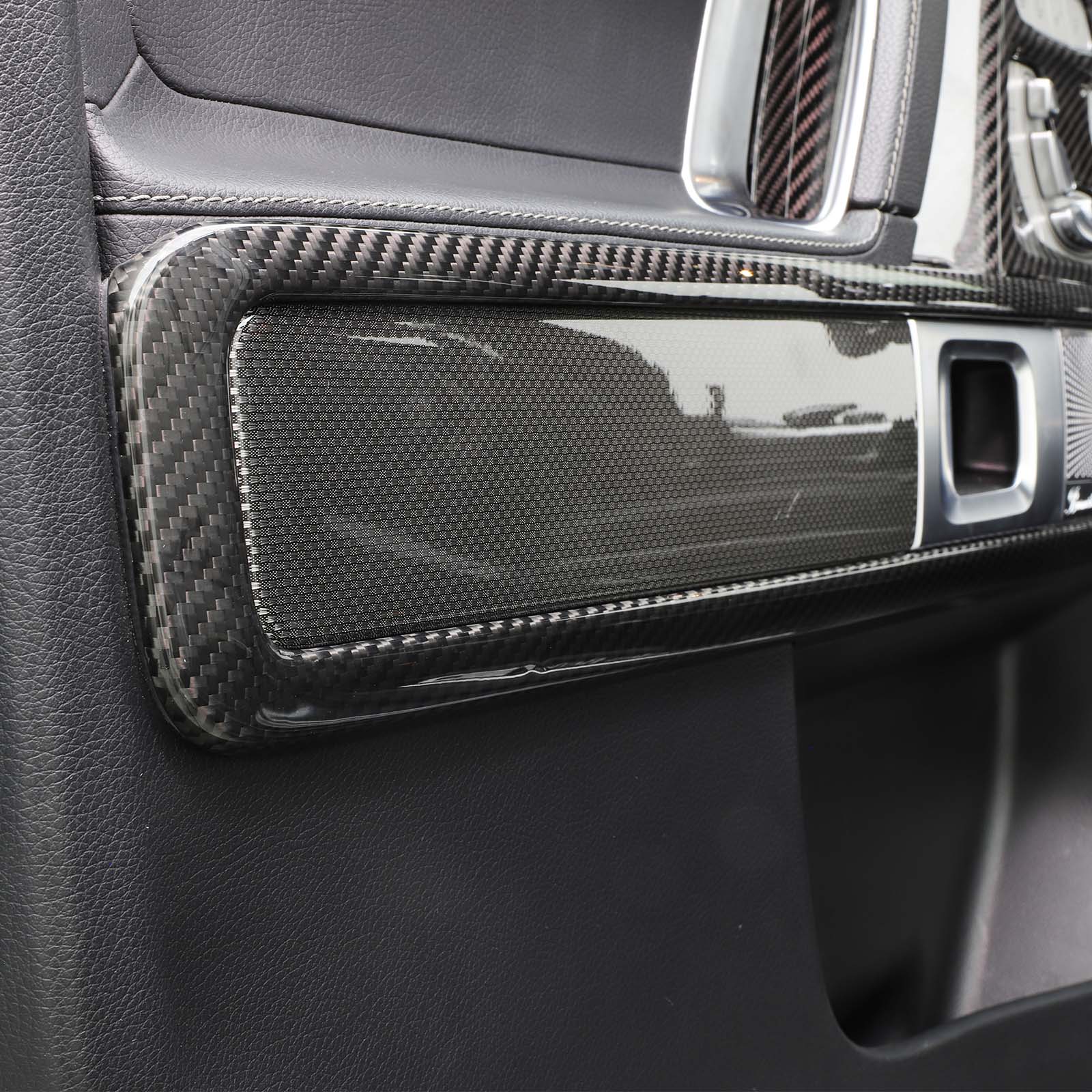 Dry Carbon Fiber Inner Door Frame Cover Trim Pour Benz W464 W463A G500 2019-2023