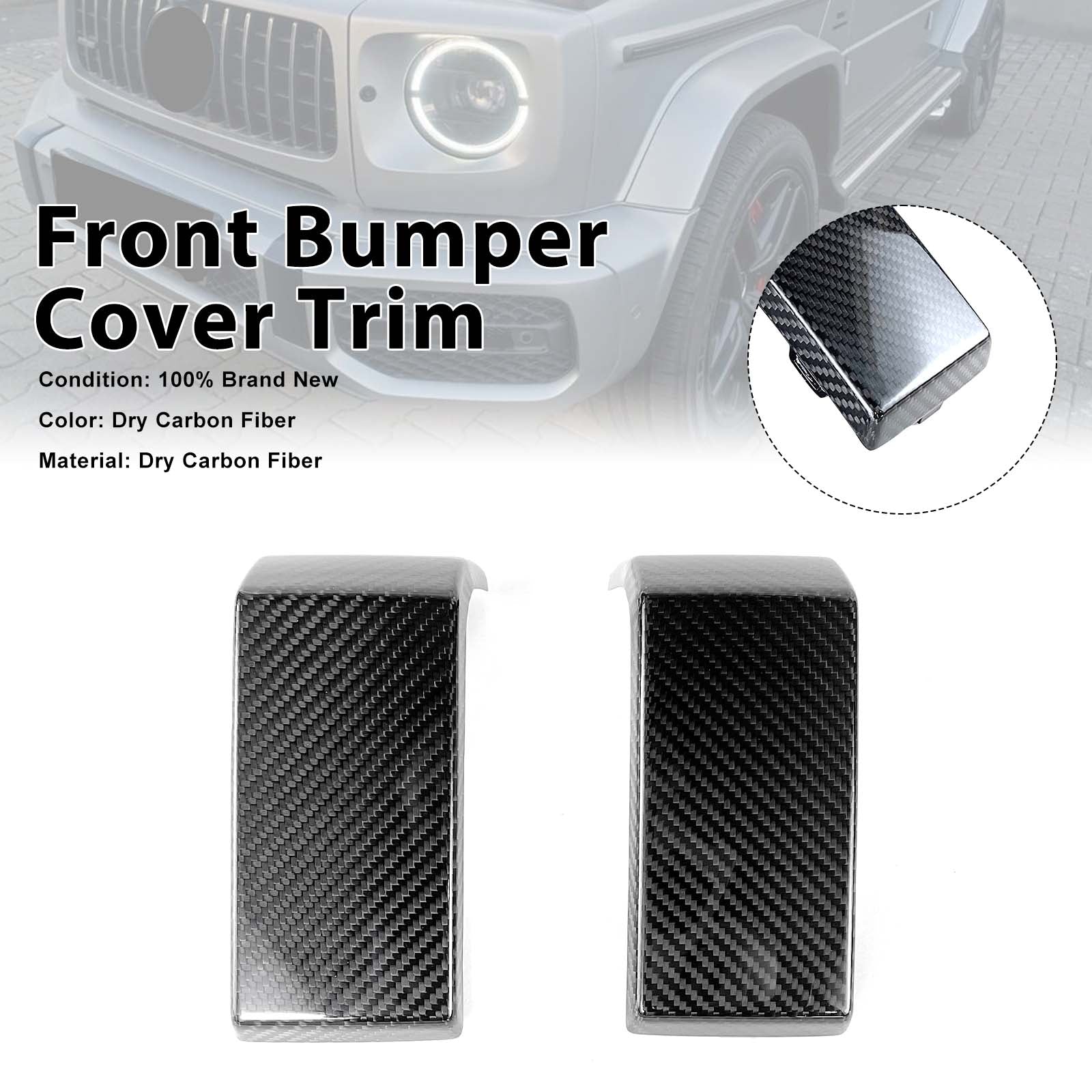 Carbon Fiber Front Bumper Cover Pour Mercedes Benz G-Class W464 W463A 2019-2023