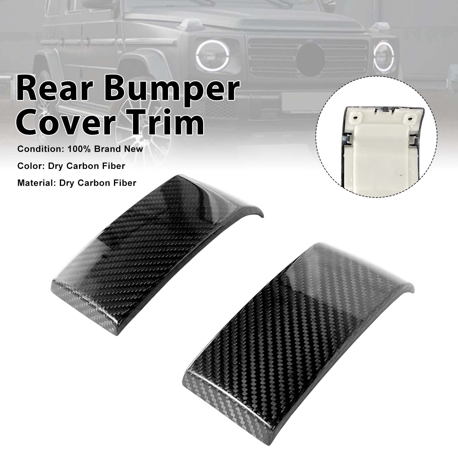 Carbon Fiber Rear Bumper Cover Pour Mercedes Benz G-Class W464 W463A 2019-2023