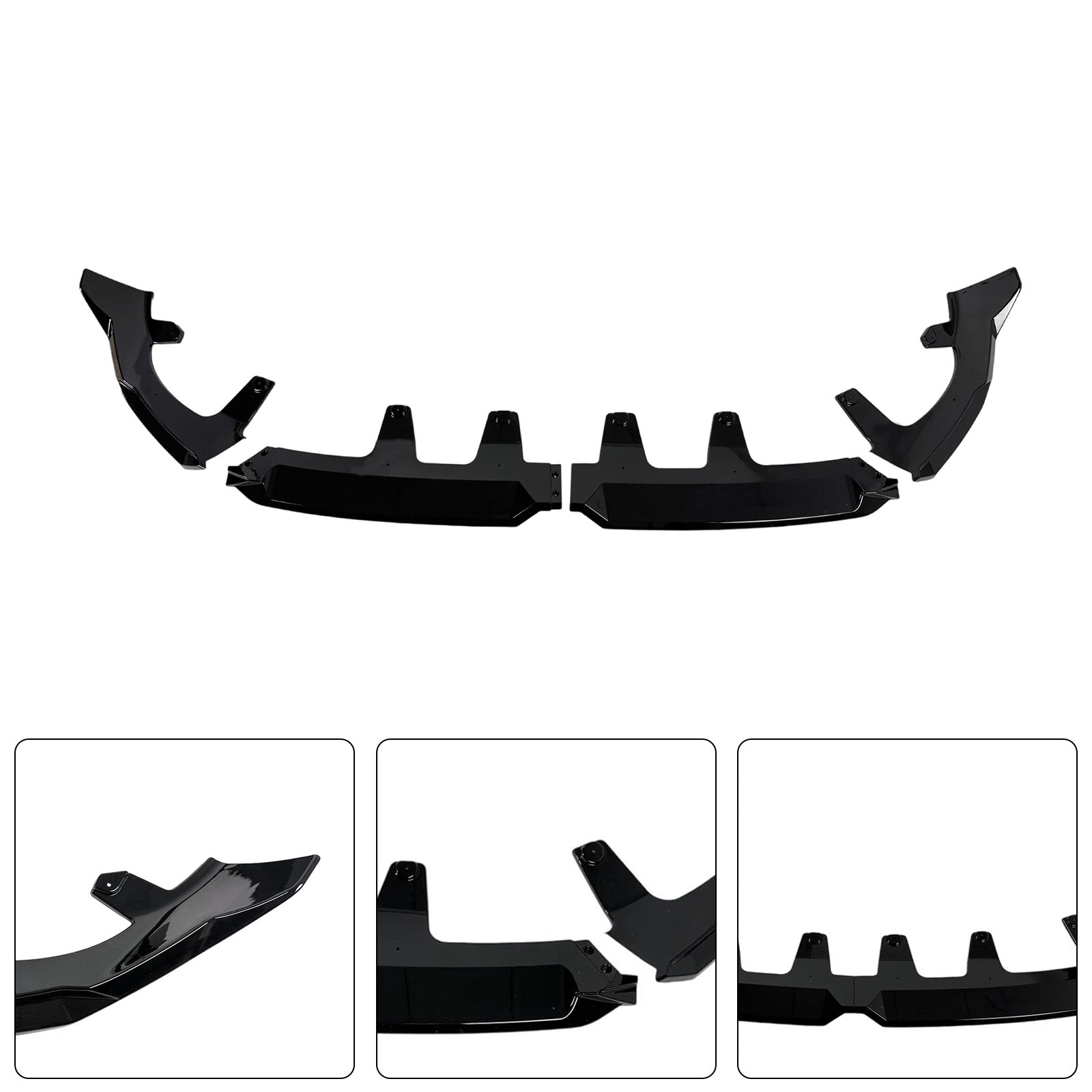 Gloss Black Front Bumper Lip Spoiler Splitter Pour BMW X3 G45 M-Sport 2025+