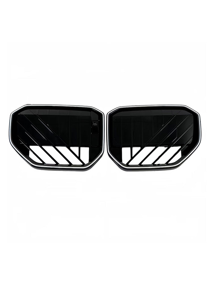 Black Front Bumper Grill Grille Pour BMW X3 G45 2025+ W/LED Light