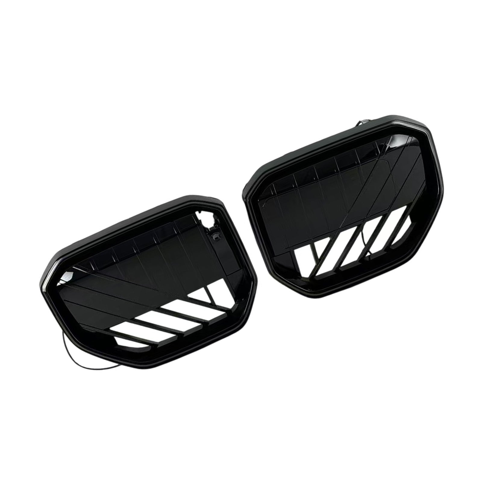 Black Front Bumper Grill Grille Pour BMW X3 G45 2025+ W/LED Light