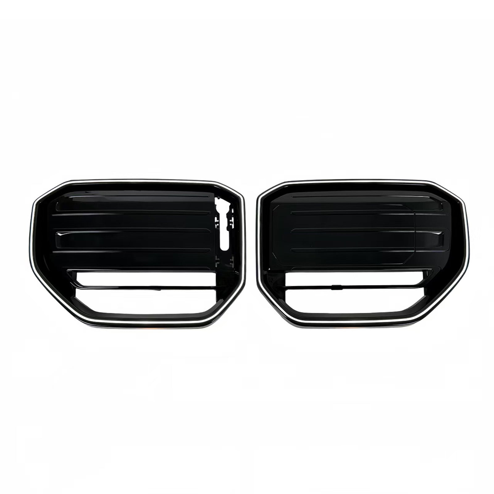 M50-Style Front Bumper Grill Grille Pour BMW X3 G45 2025+ Black W/LED Light