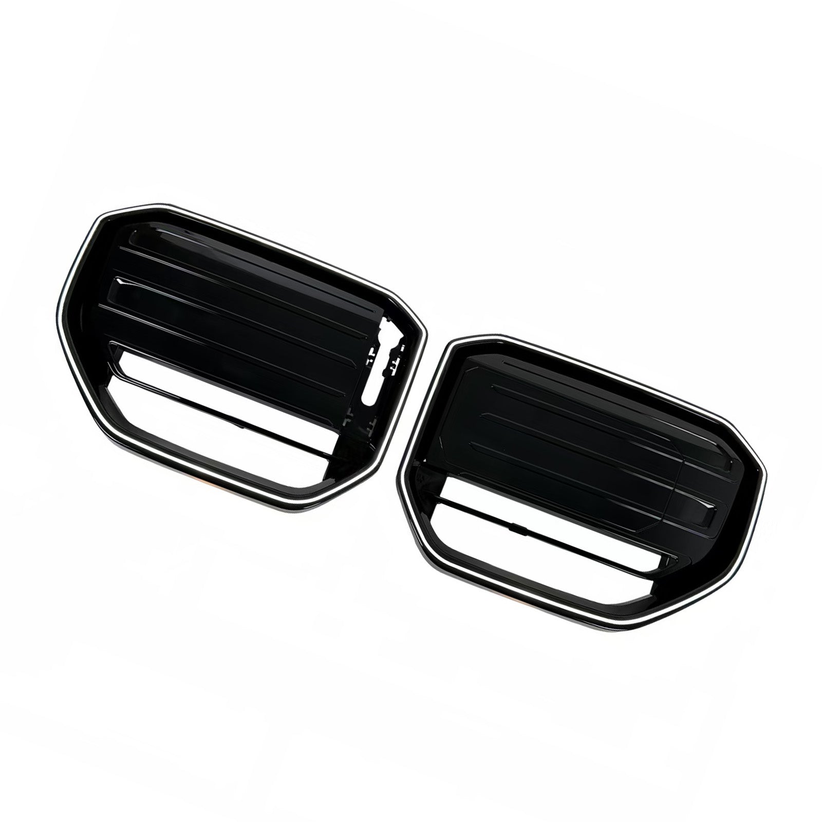 M50-Style Front Bumper Grill Grille Pour BMW X3 G45 2025+ Black W/LED Light
