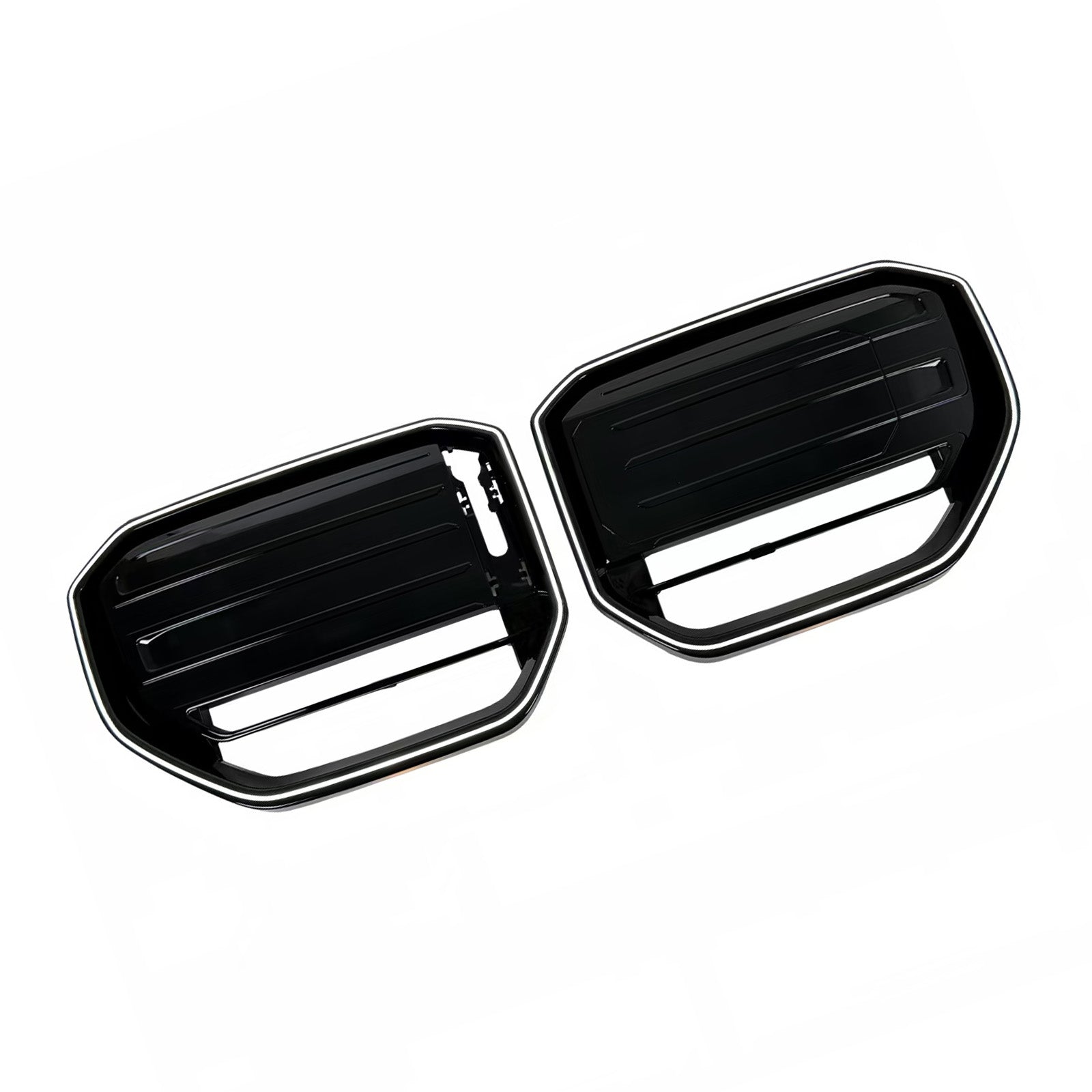 M50-Style Front Bumper Grill Grille Pour BMW X3 G45 2025+ Black W/LED Light