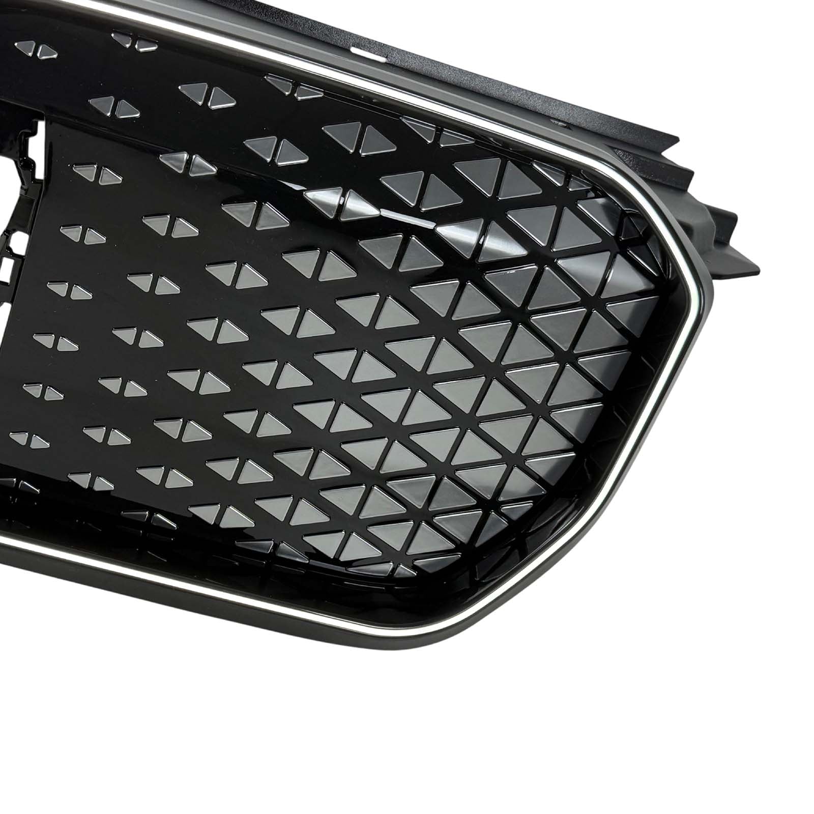 Black Front Bumper Grill Grille Pour BMW iX1 U11 2023-2025 W/LED Light
