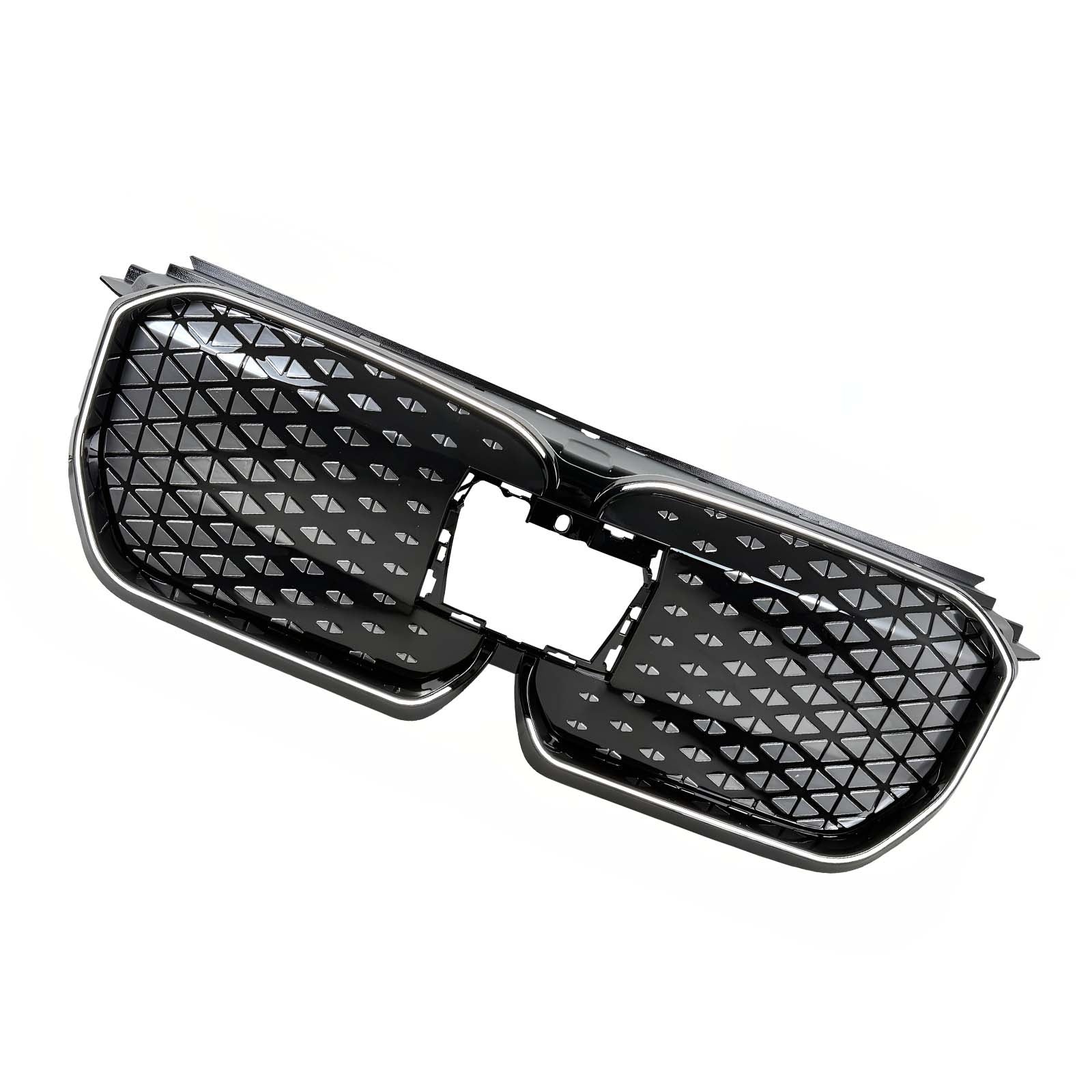 Black Front Bumper Grill Grille Pour BMW iX1 U11 2023-2025 W/LED Light