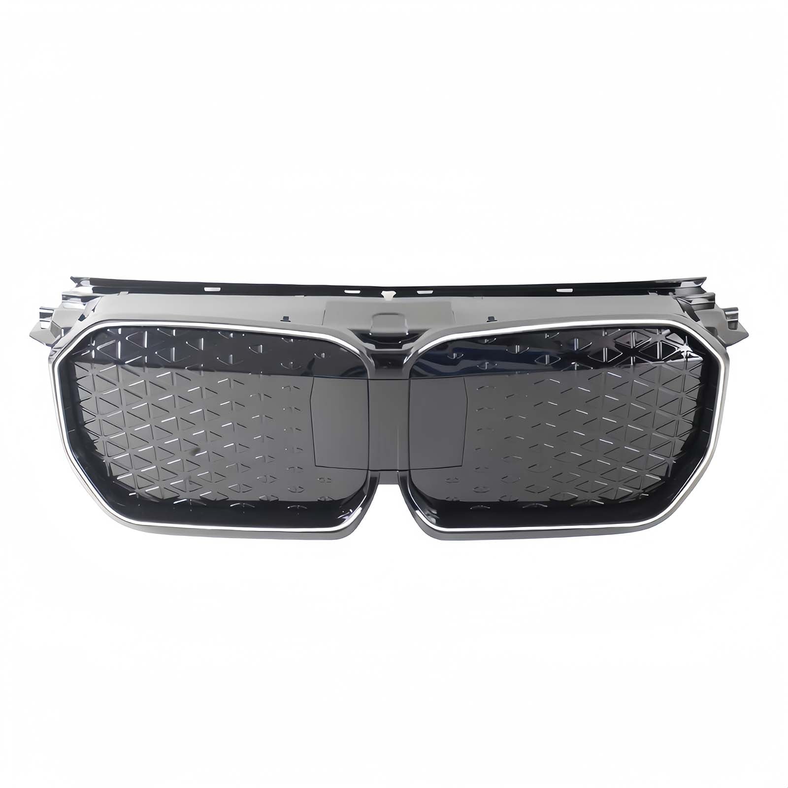 Black Chrome Front Bumper Grill Grille Pour BMW iX1 U11 2023-2025 W/LED Light