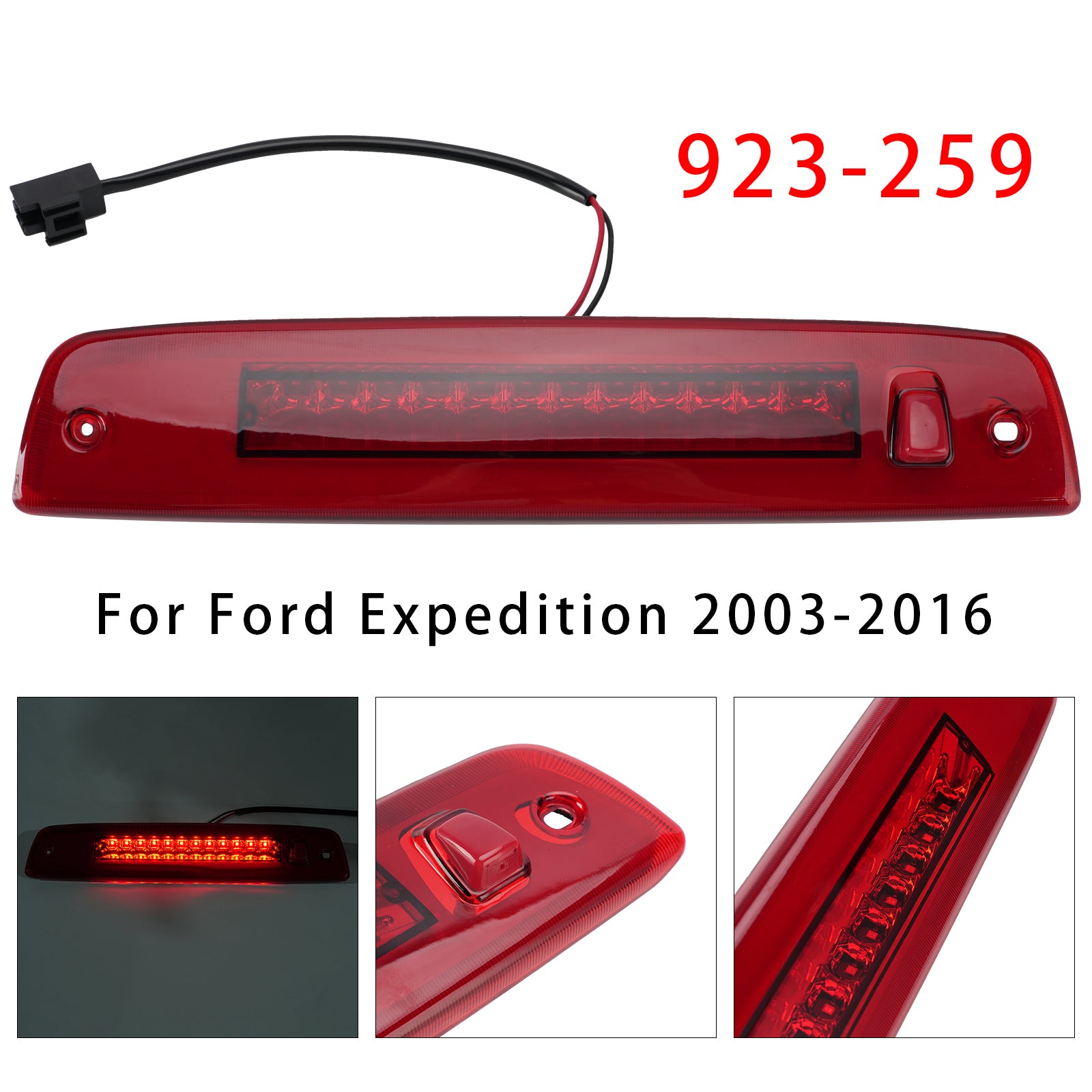 Feu De Frein Troisième Feu Stop Haut Montage Rouge Pour Expedition 2003-2016