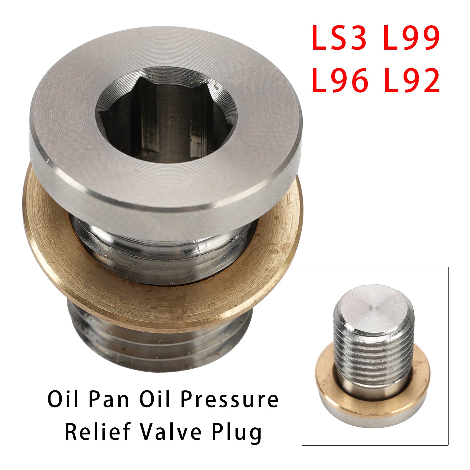 Bouchon De Soupape De Décharge De Pression D'huile De Carter Pour LS LS3 L99 L96