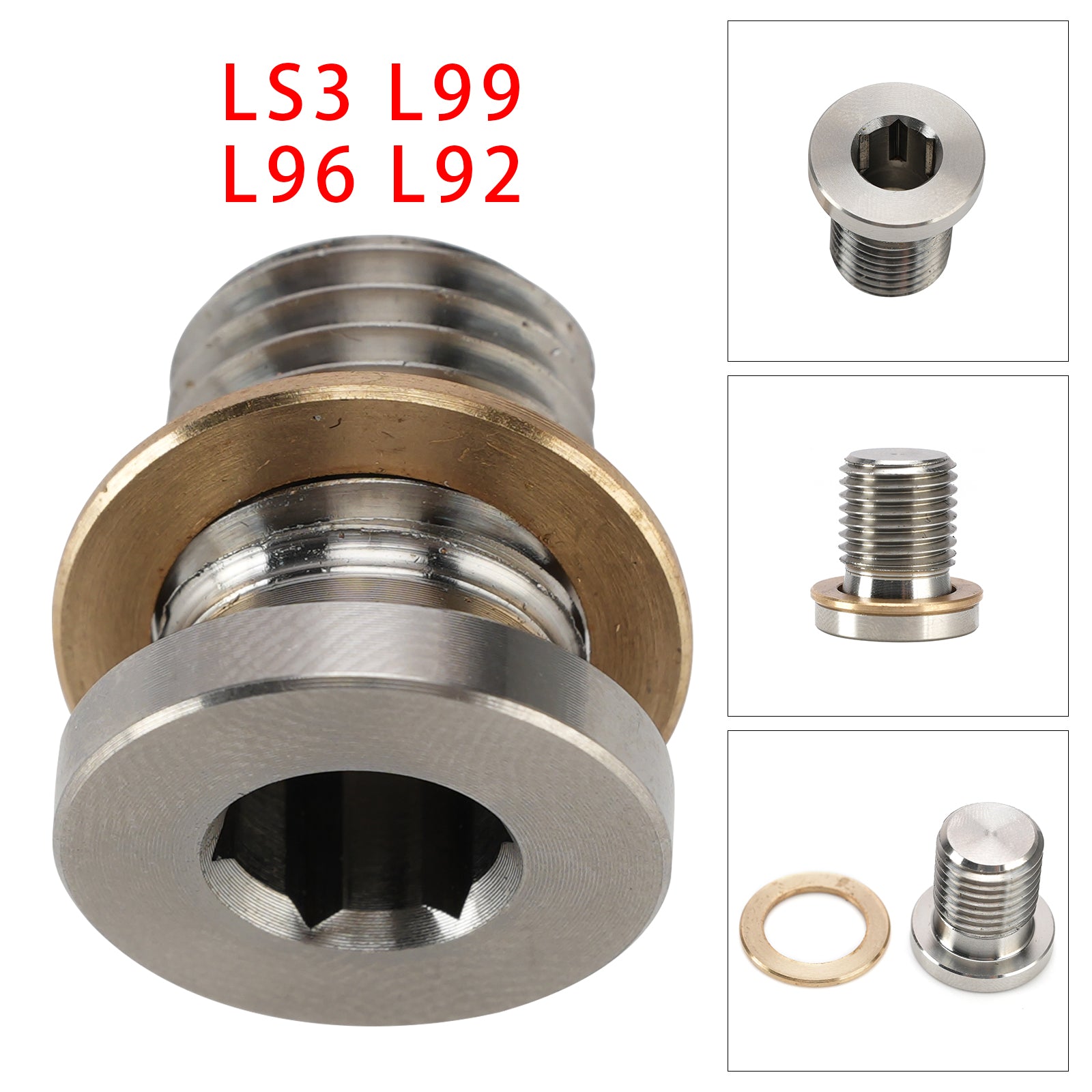 Bouchon De Soupape De Décharge De Pression D'huile De Carter Pour LS LS3 L99 L96