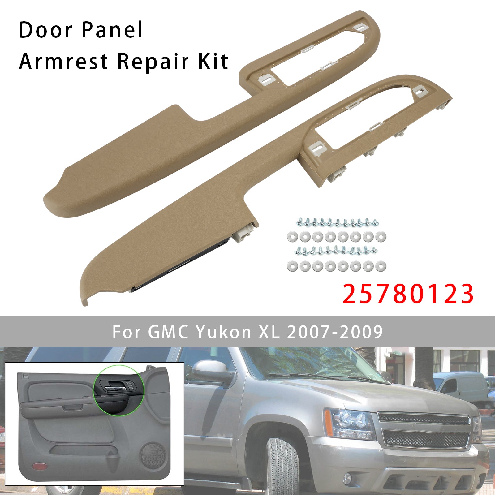 2 Kit Réparation Accoudoir Panneau Porte Avant Référence Pour Silverado Suburban