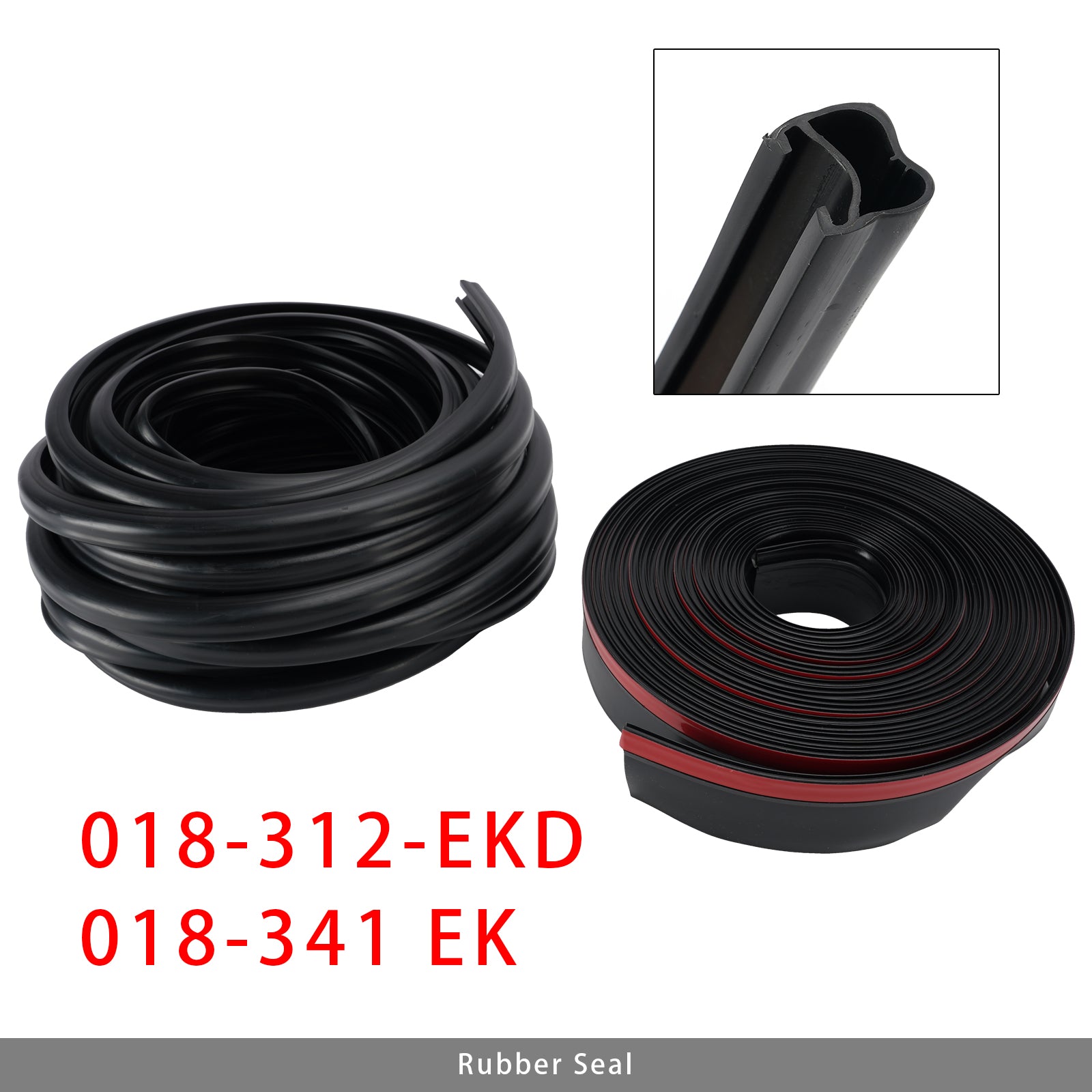 Joint D’Extension De Camping-Car Caoutchouc Noir 018-312-EKD & 018-341 EK