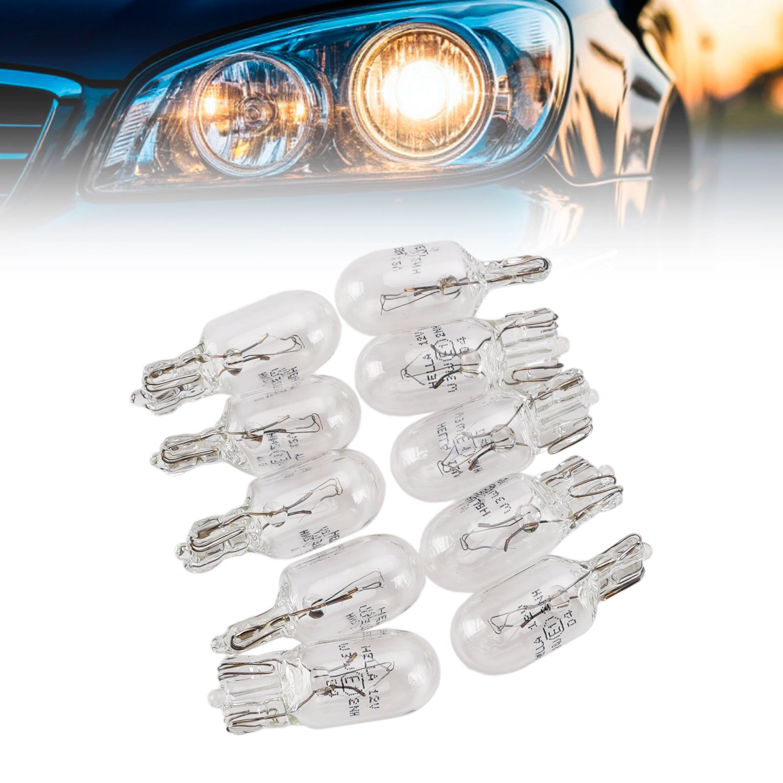 Ampoule Auxiliaire Halogène Voiture W3W T10 12V 3W Pour HELLA 8GP 003 594-141