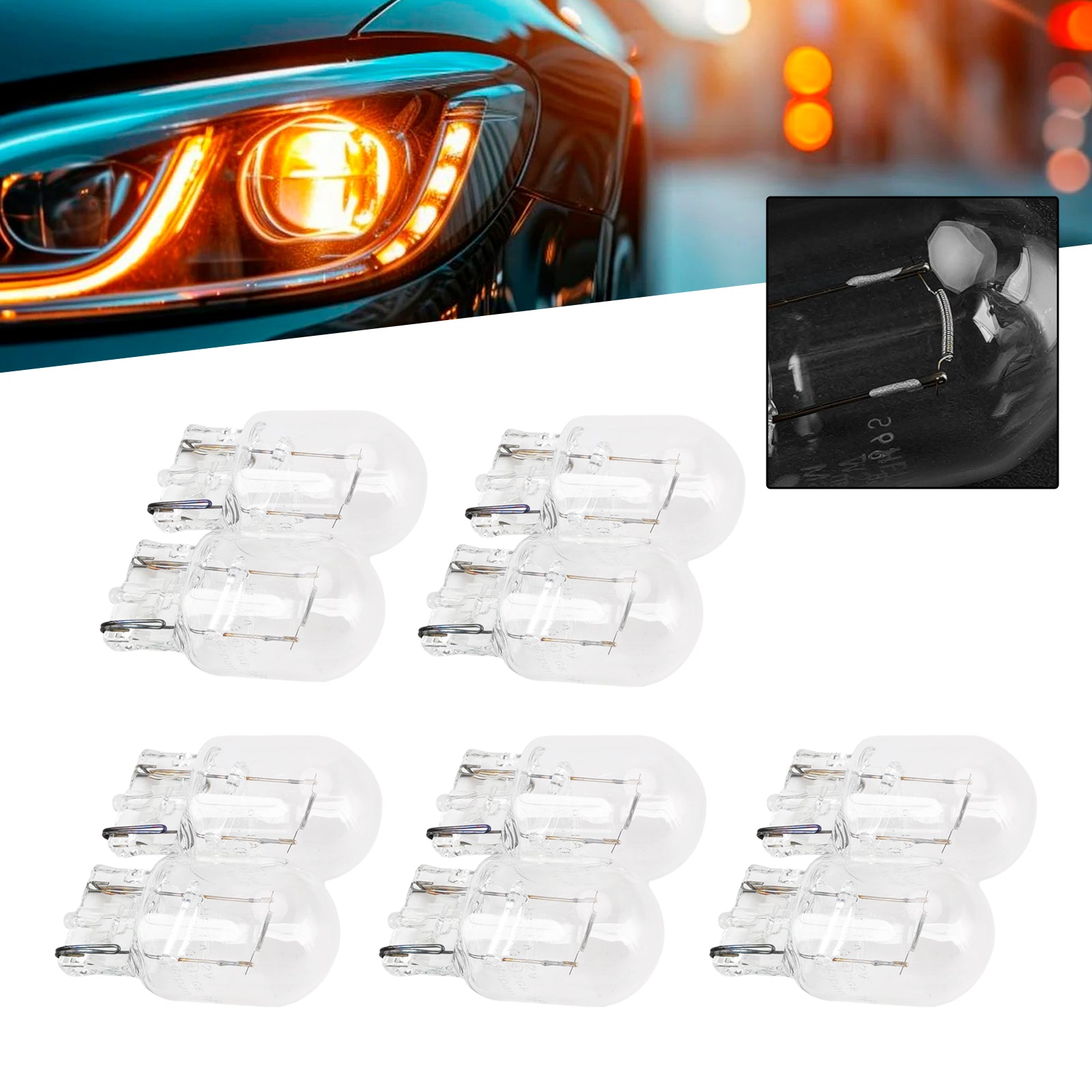 Ampoule Auxiliaire Halogène Voiture W21W 12V 21W Pour HELLA 8GA 000 892-002