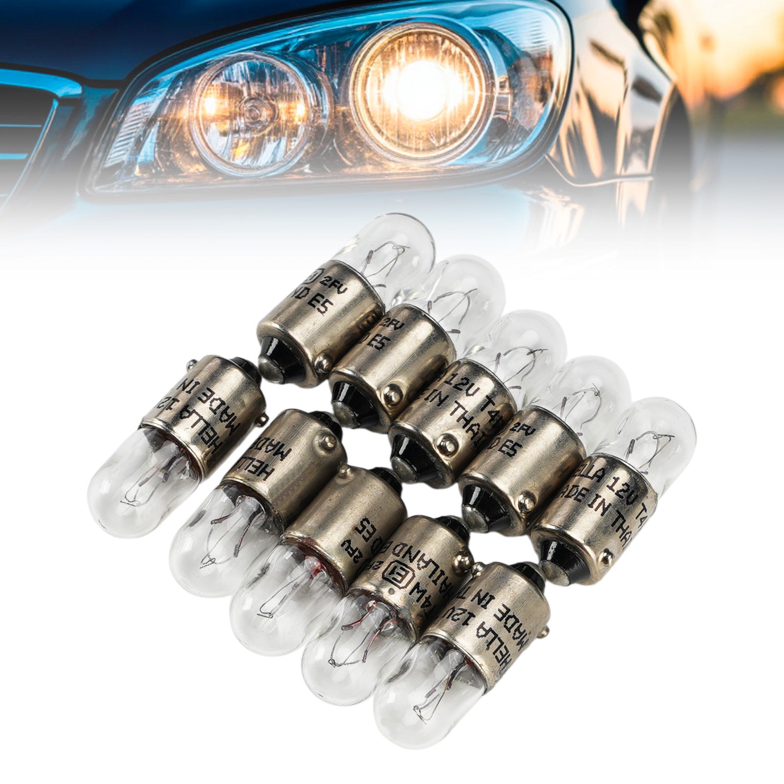 Ampoule Auxiliaire Halogène Voiture T4W 12V 4W Pour HELLA 8GP 002 067-121